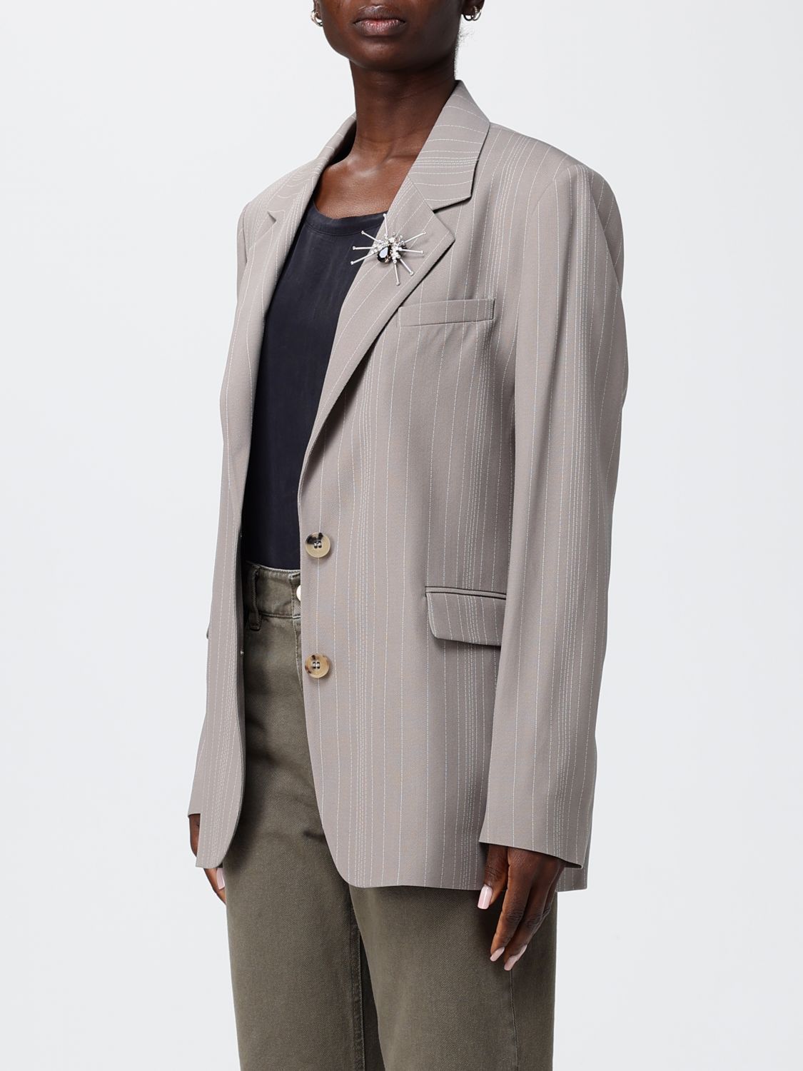 Golden Goose Golden Goose Jacket Woman Beige Size M / US 6-8 / IT 42-44 - 3 Thumbnail