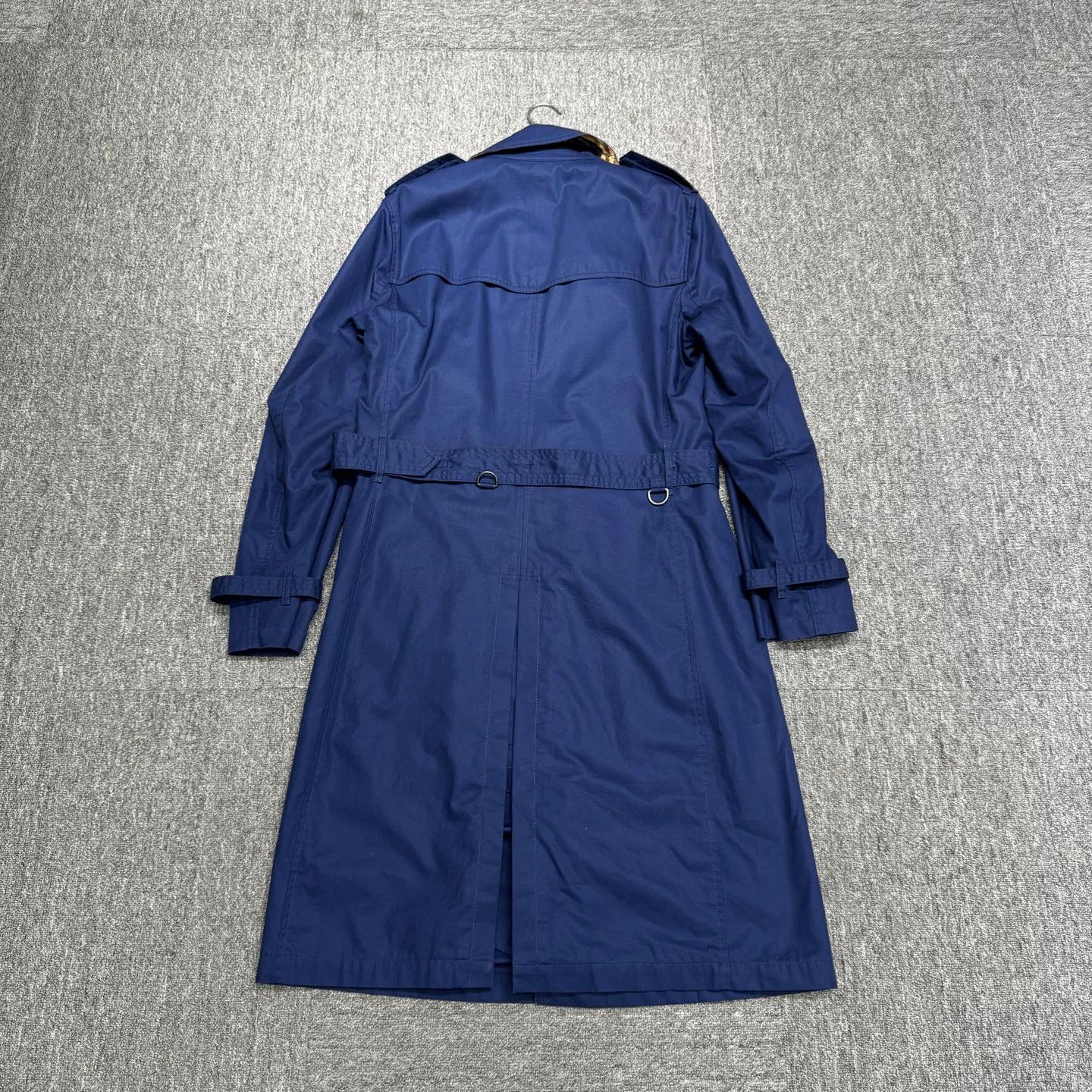 Burberry Burberry Blue Cotton Double Breasted Trench Coat Size 48 Size US M / EU 48-50 / 2 - 6 Thumbnail