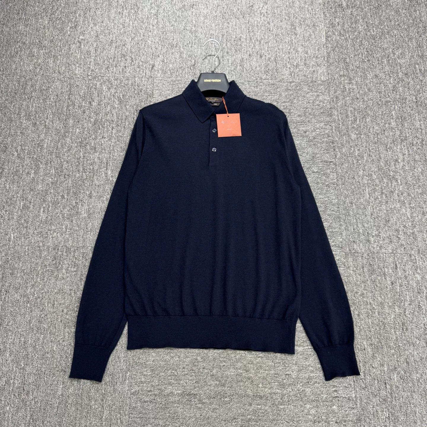 Loro Piana Loro Piana Virgin Wool Long Sleeve Polo Sweater 46 Size US S / EU 44-46 / 1 - 2 Thumbnail