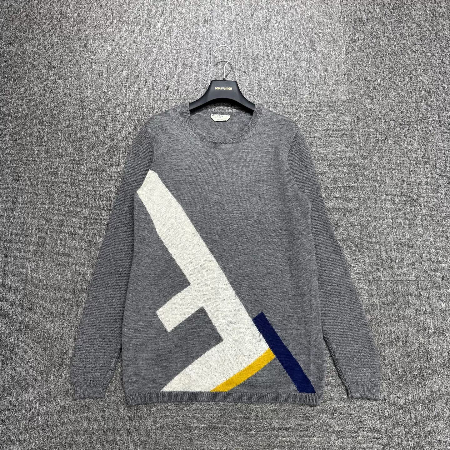 Fendi Fendi Intarsia Logo Virgin Wool Sweater 42 Size US XS / EU 42 / 0 - 2 Thumbnail