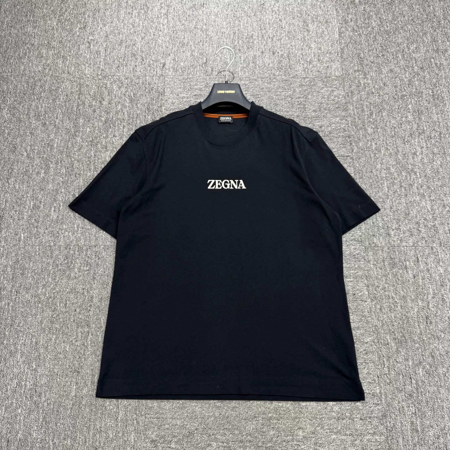 Z Zegna Zegna Logo Print Cotton T-Shirt Size 50 Size US M / EU 48-50 / 2 - 2 Thumbnail