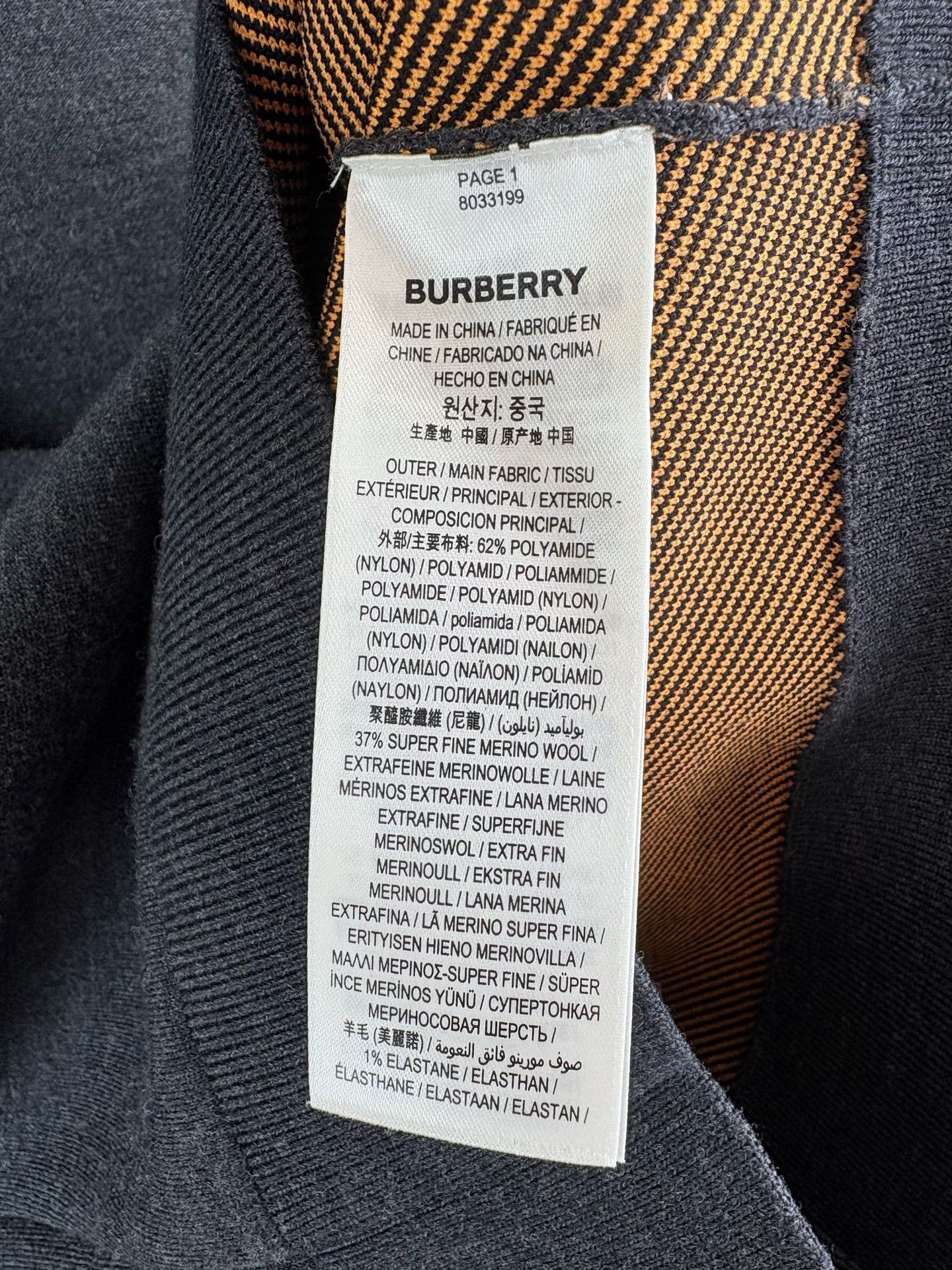 Burberry Burberry Logo Detail Wool Blend Sweater L Size US L / EU 52-54 / 3 - 6 Thumbnail