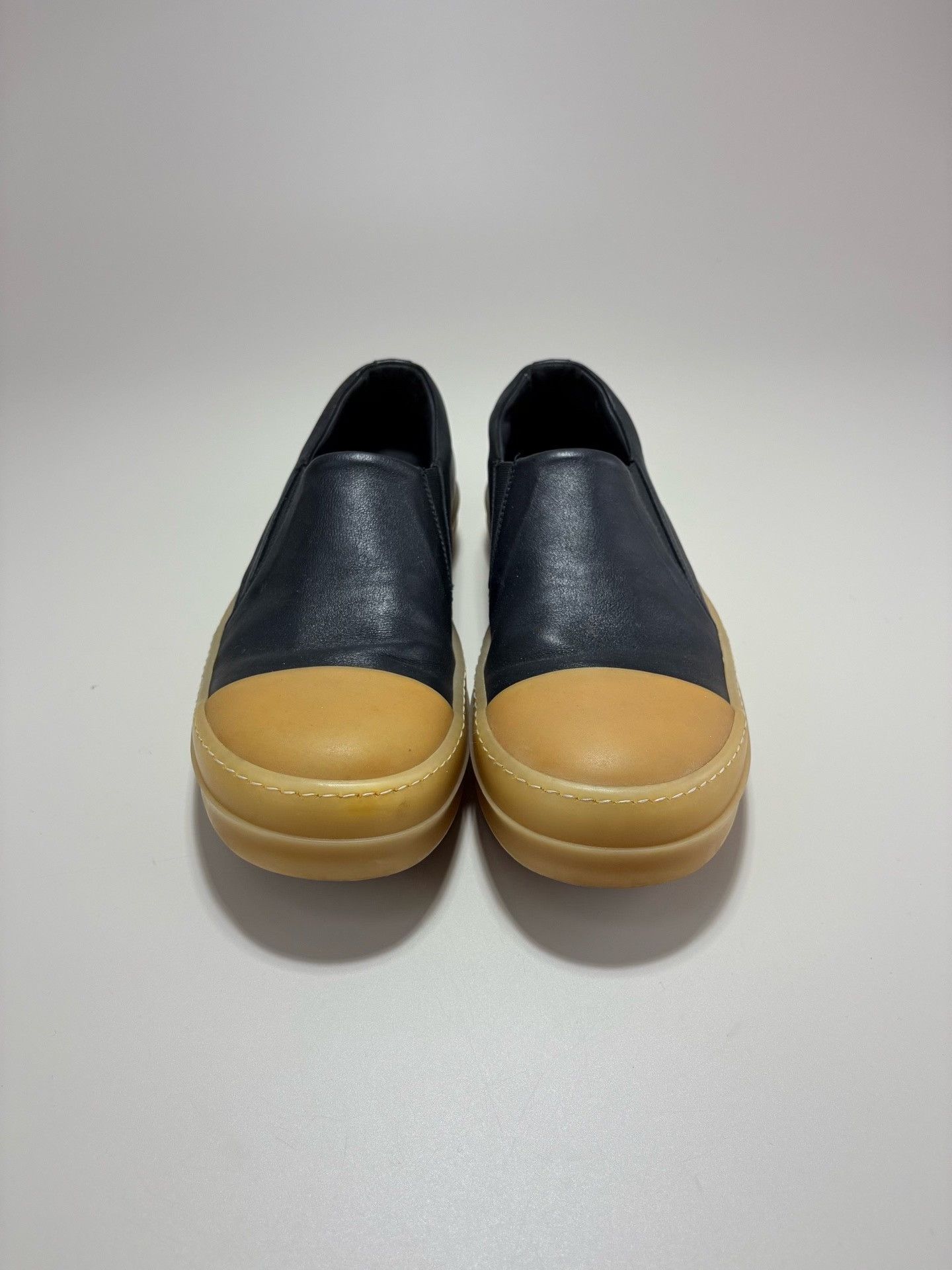 Rick Owens Rick Owens Two-Tone Leather Slip-On Sneakers 43 Size US 10 / EU 43 - 3 Thumbnail
