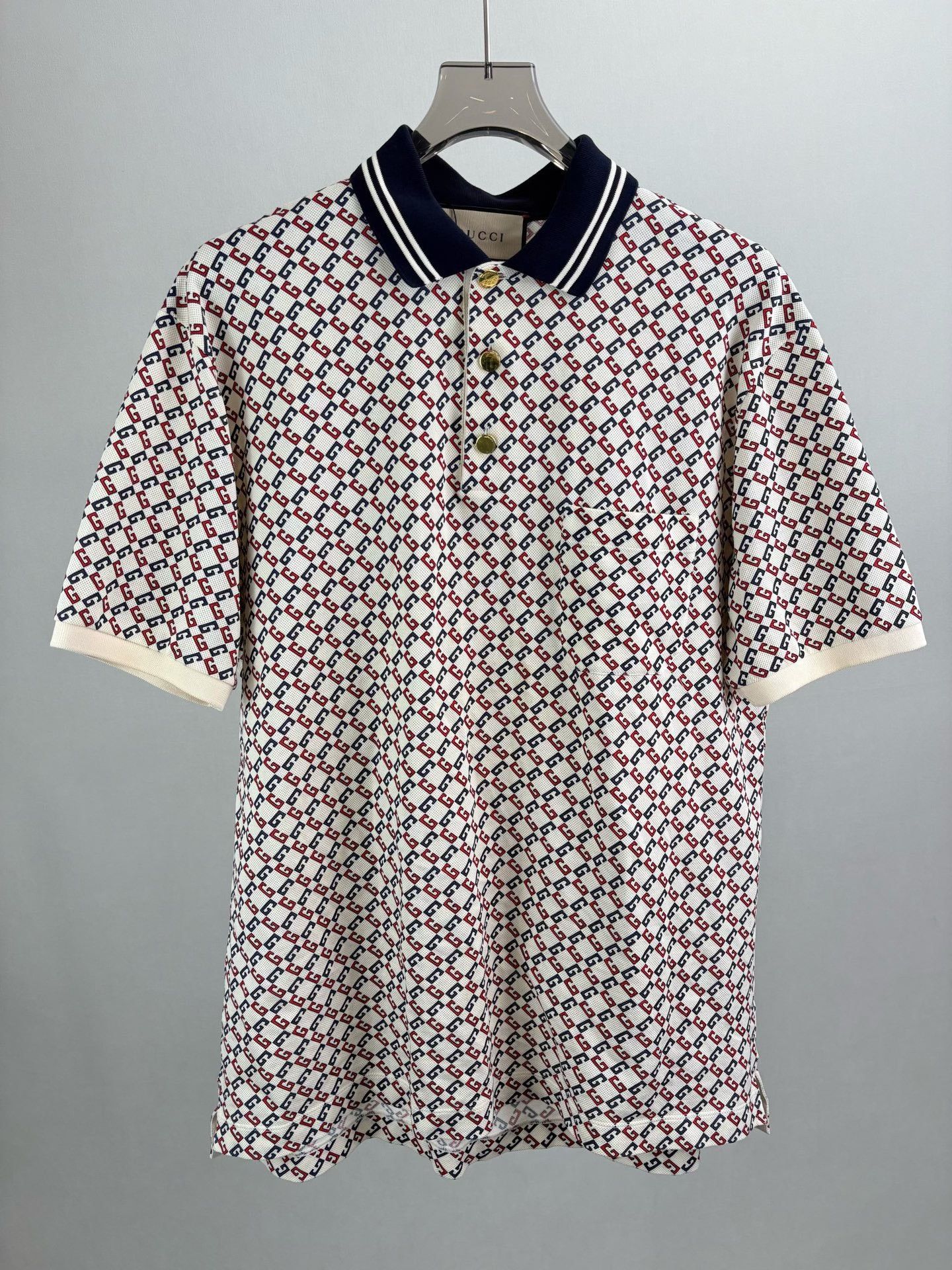 Gucci Gucci Monogram Print Polo Shirt XL Size US XL / EU 56 / 4 - 2 Thumbnail