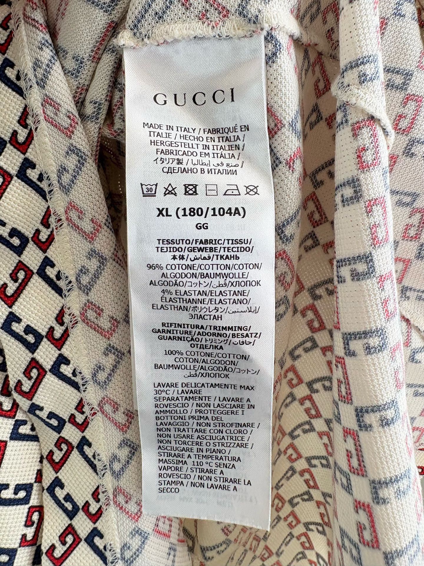Gucci Gucci Monogram Print Polo Shirt XL Size US XL / EU 56 / 4 - 6 Thumbnail