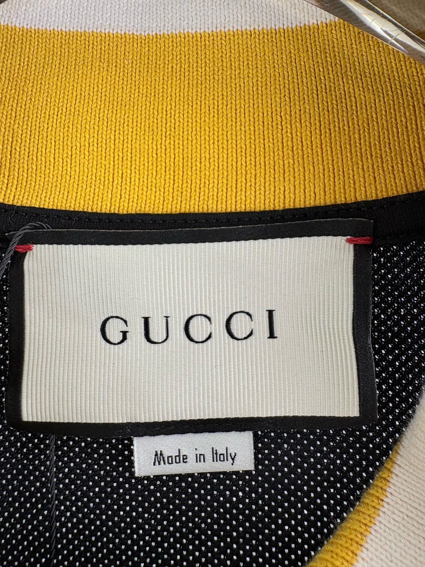 Gucci Gucci Logo Patch Striped Polo XL Size US XL / EU 56 / 4 - 5 Thumbnail