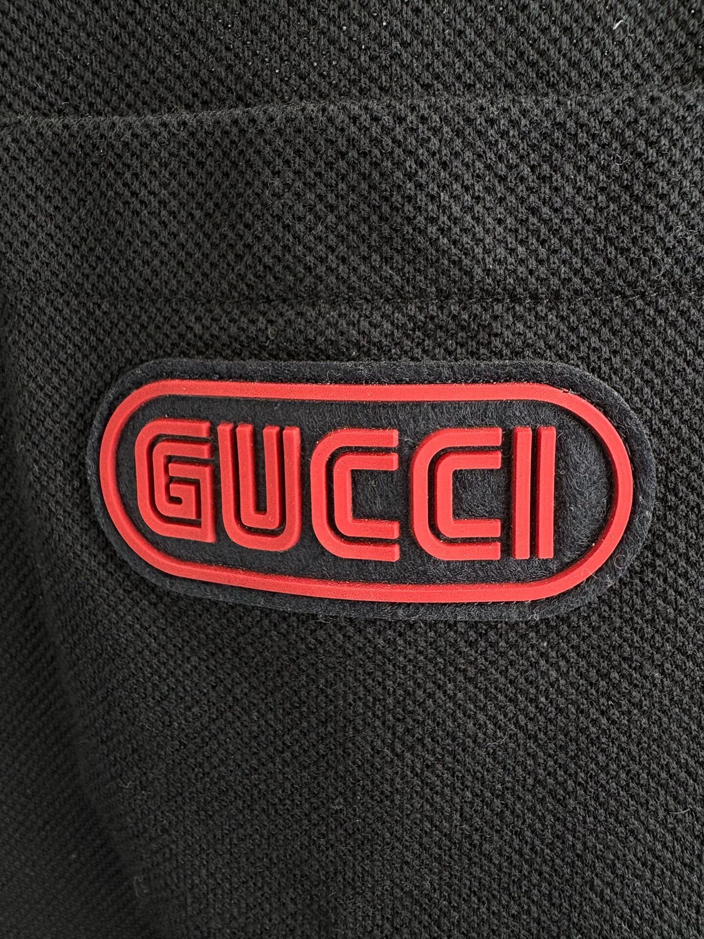 Gucci Gucci Logo Patch Striped Polo XL Size US XL / EU 56 / 4 - 4 Thumbnail