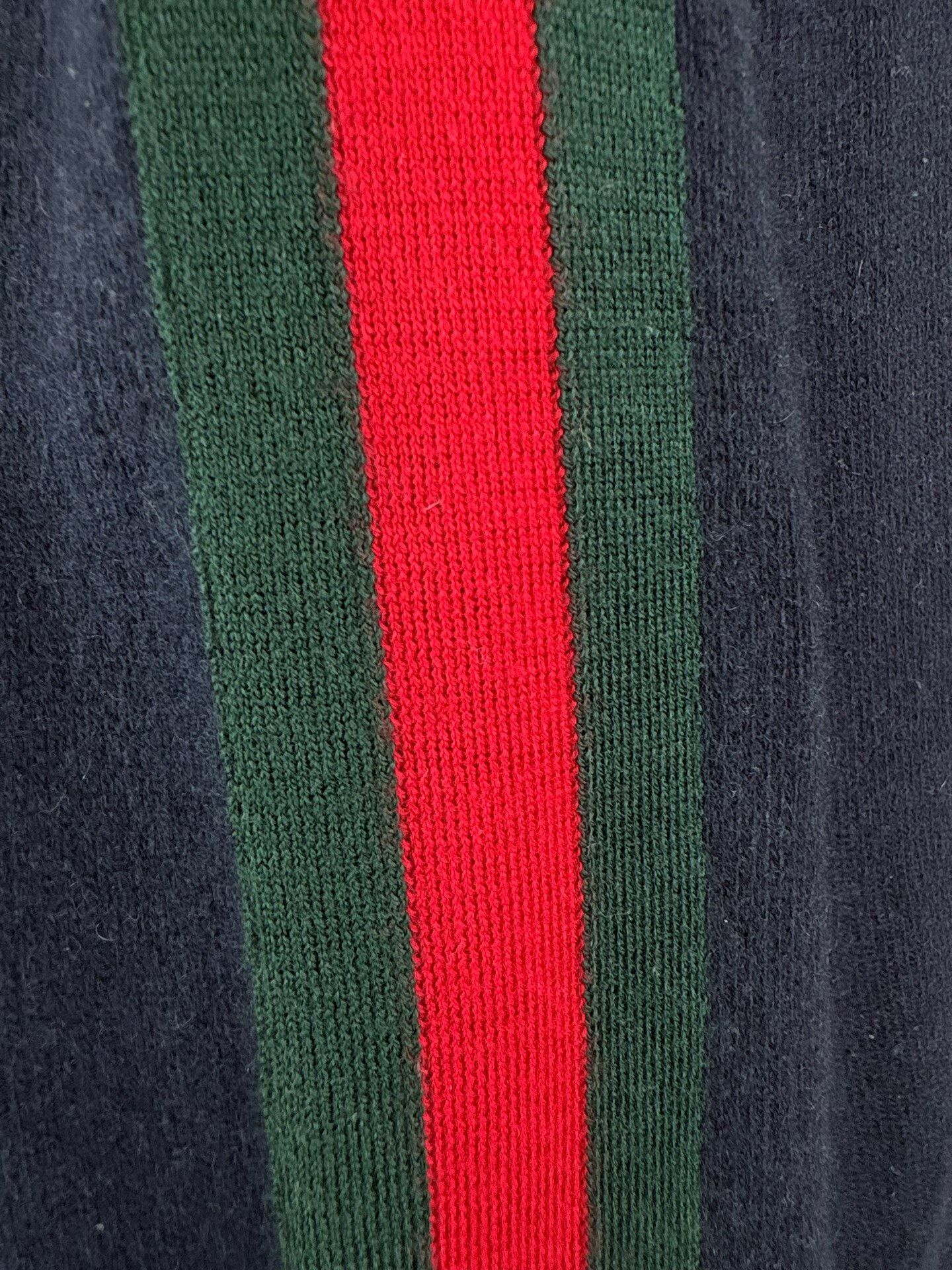 Gucci Gucci Web Stripe Wool Zip-Up Hoodie Size XL Size US XL / EU 56 / 4 - 4 Thumbnail