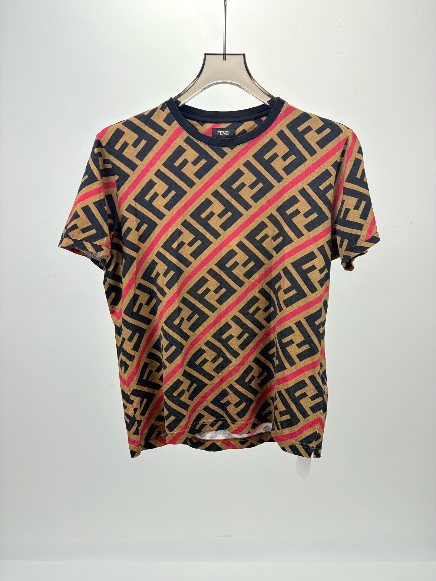 Fendi Fendi Zucca Stripe T-Shirt M Size US M / EU 48-50 / 2 - 2 Thumbnail