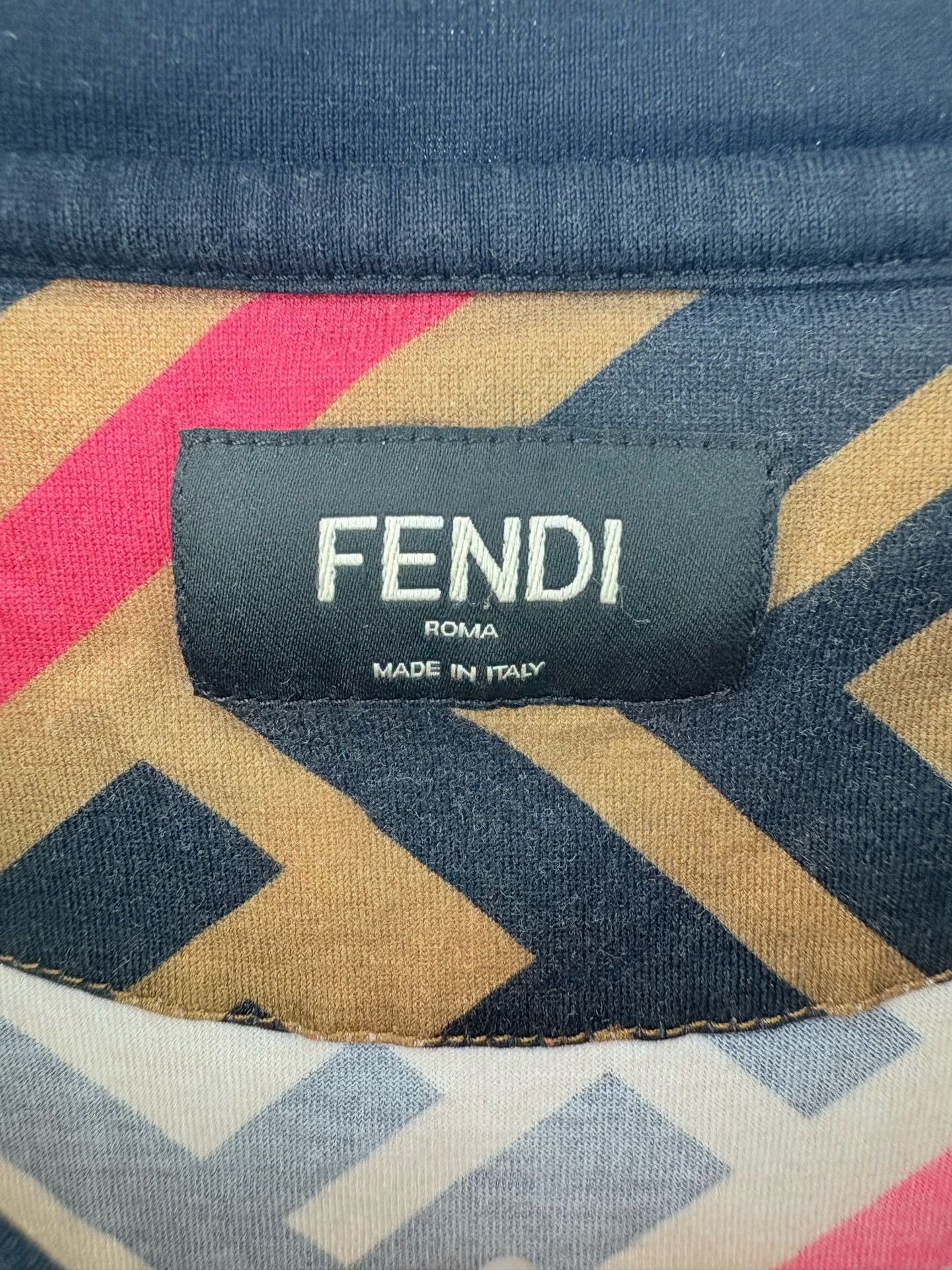 Fendi Fendi Zucca Stripe T-Shirt M Size US M / EU 48-50 / 2 - 4 Thumbnail