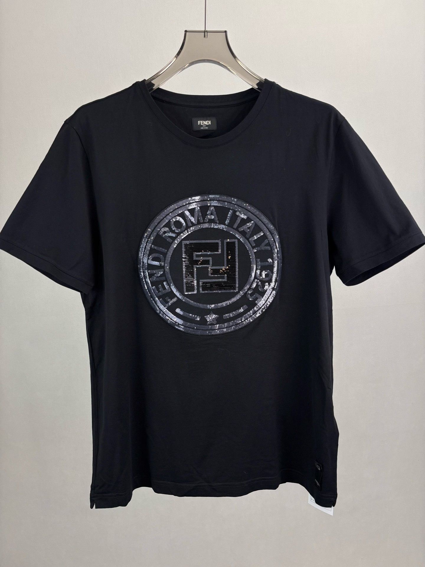 Fendi Fendi Sequin Double F Logo T-Shirt XXL Size US XXL / EU 58 / 5 - 2 Thumbnail
