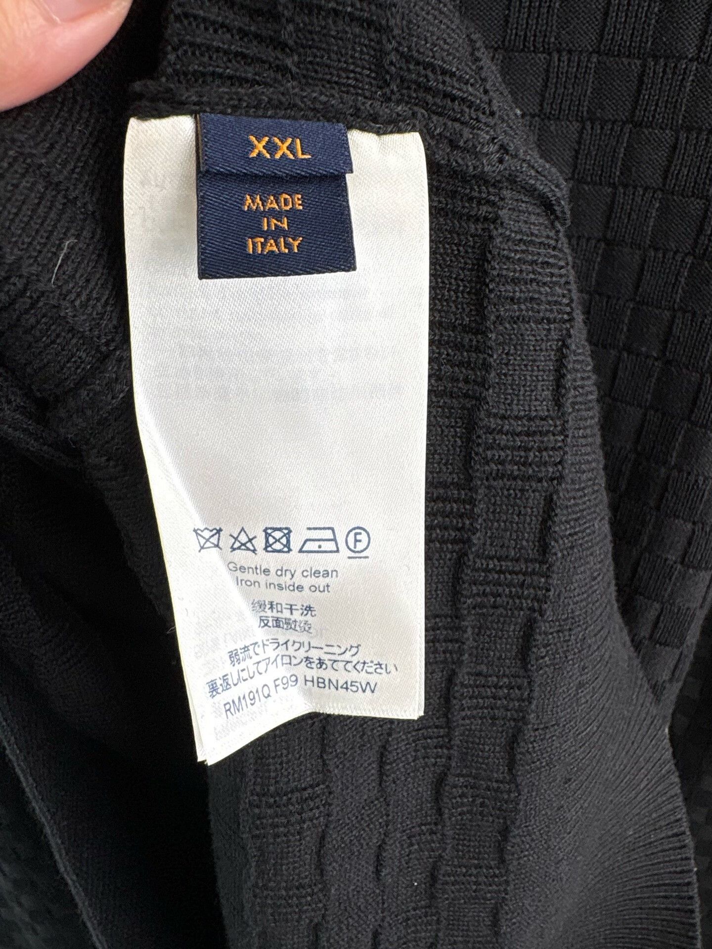 Louis Vuitton Louis Vuitton Damier Textured Wool Sweater XXL Size US XXL / EU 58 / 5 - 5 Thumbnail