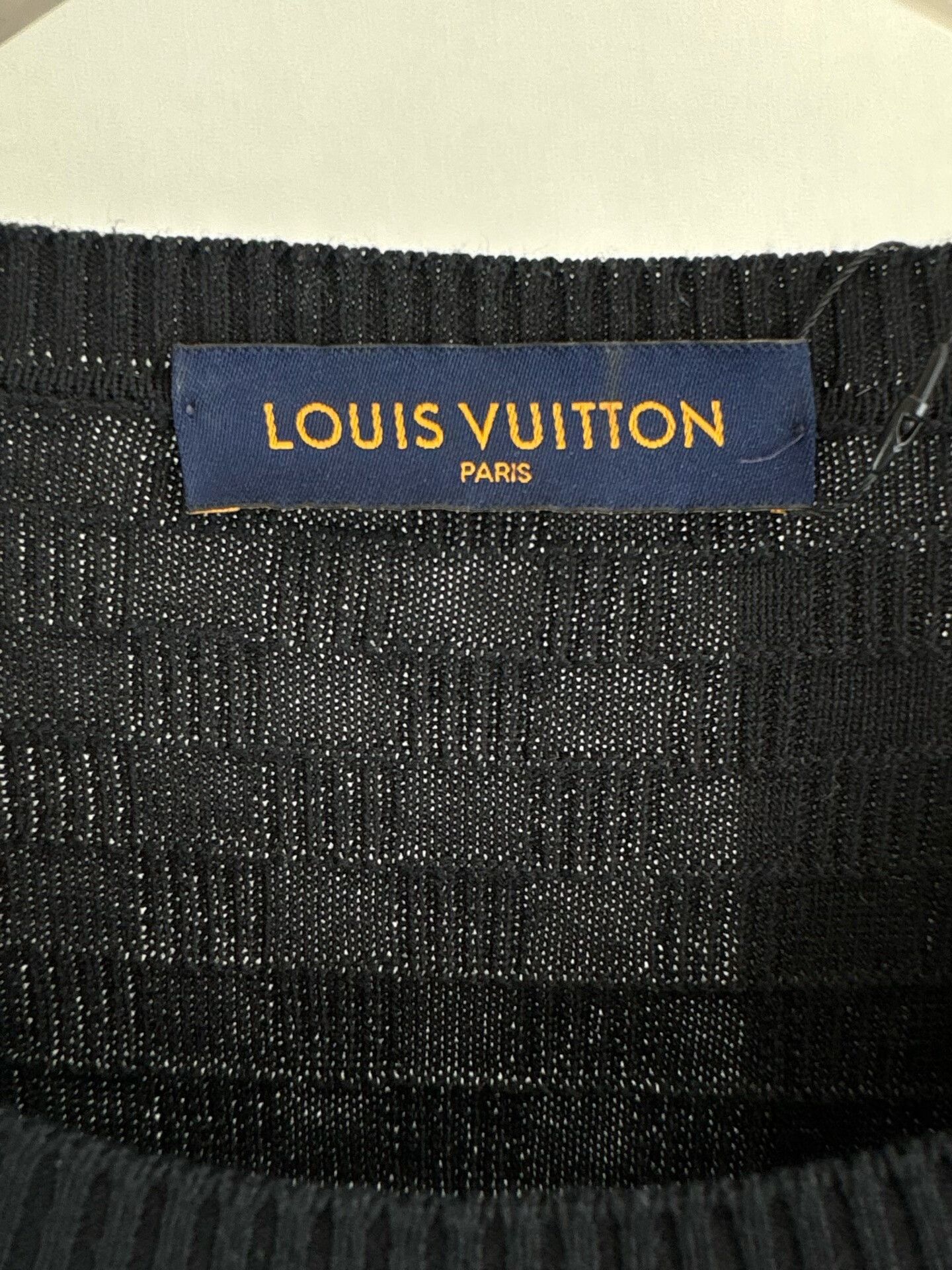 Louis Vuitton Louis Vuitton Damier Textured Wool Sweater XXL Size US XXL / EU 58 / 5 - 4 Thumbnail