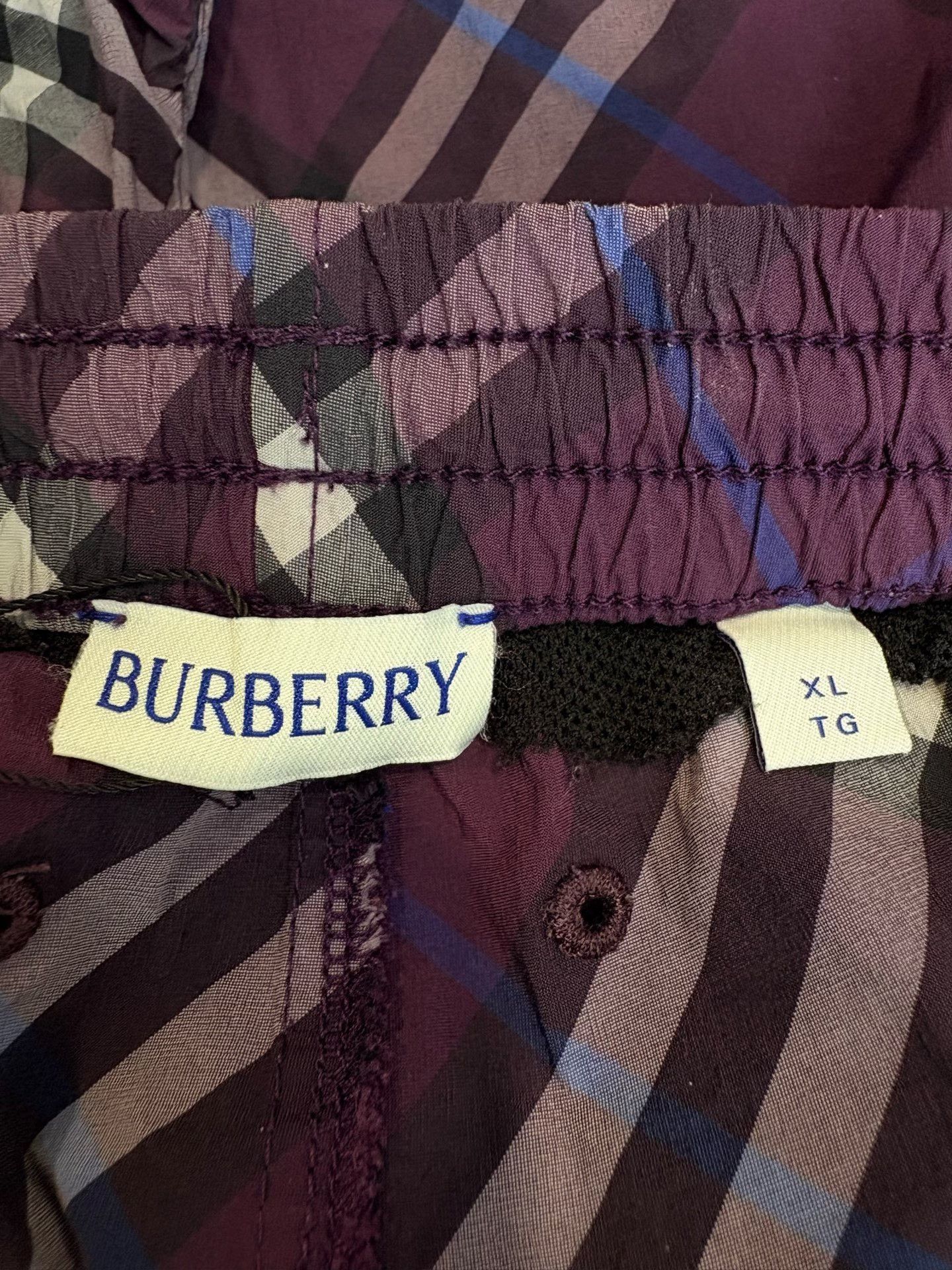 Burberry Burberry Purple Check Shorts XL Size US 36 / EU 52 - 4 Thumbnail