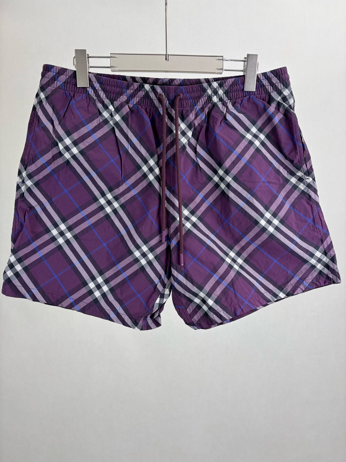 Burberry Burberry Purple Check Shorts XL Size US 36 / EU 52 - 2 Thumbnail