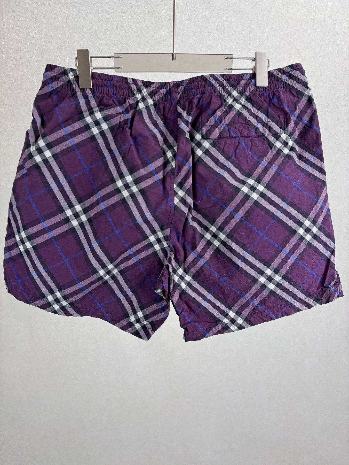 Burberry Burberry Purple Check Shorts XL Size US 36 / EU 52 - 3 Thumbnail