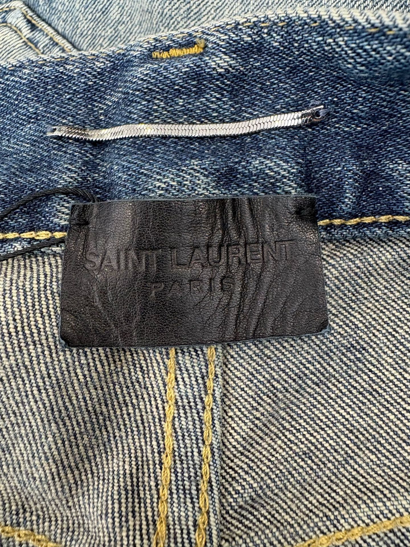 Saint Laurent Paris Saint Laurent Washed Denim Jeans 33 Size US 33 - 5 Thumbnail
