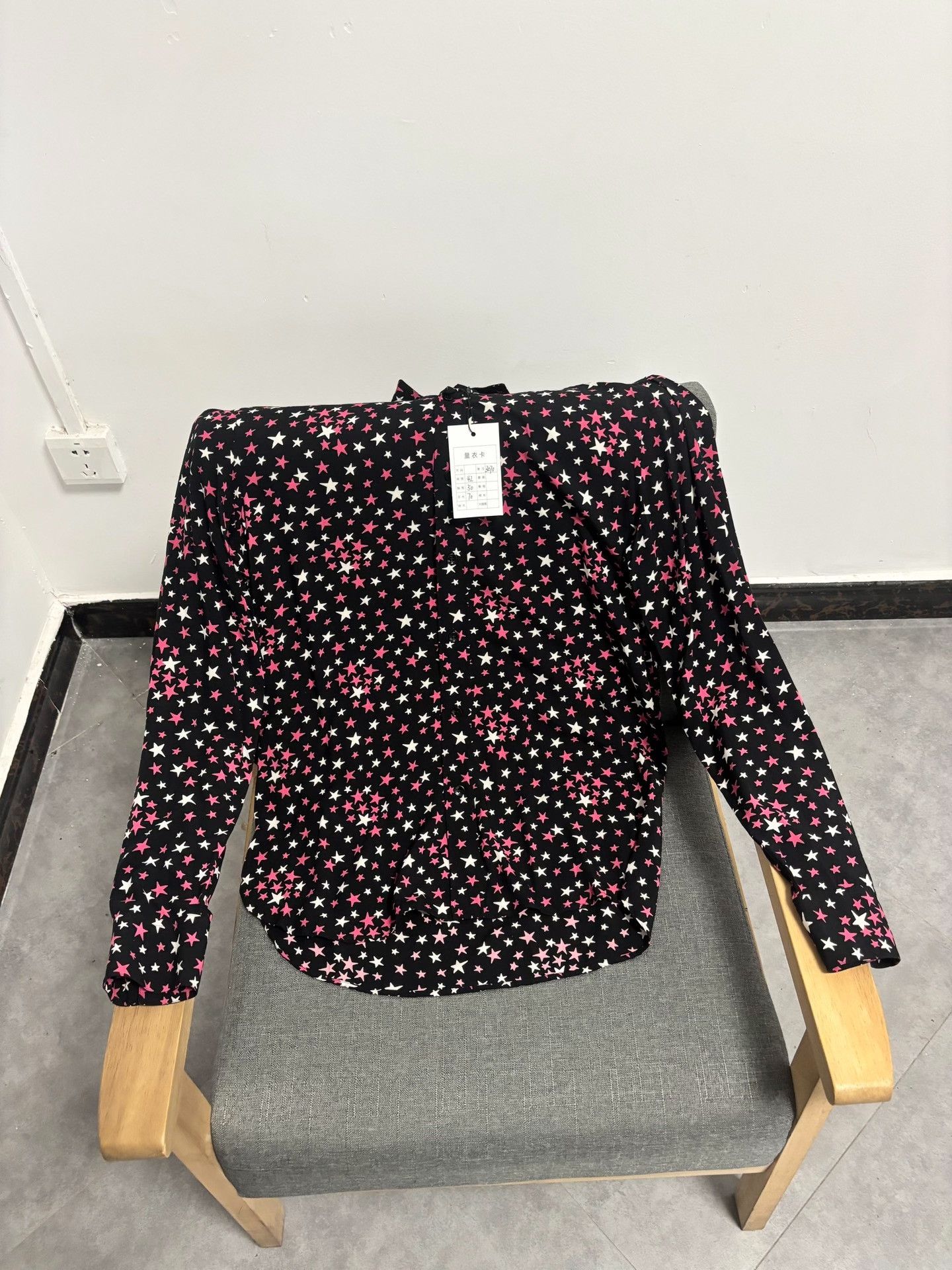 Saint Laurent Paris Saint Laurent Star Print Button Up Shirt US M Size US M / EU 48-50 / 2 - 2 Thumbnail