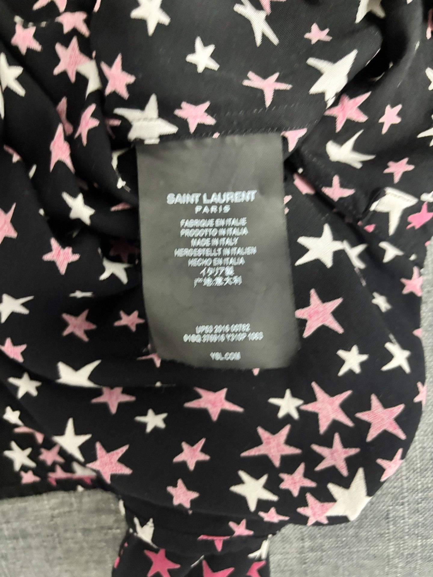 Saint Laurent Paris Saint Laurent Star Print Button Up Shirt US M Size US M / EU 48-50 / 2 - 4 Thumbnail