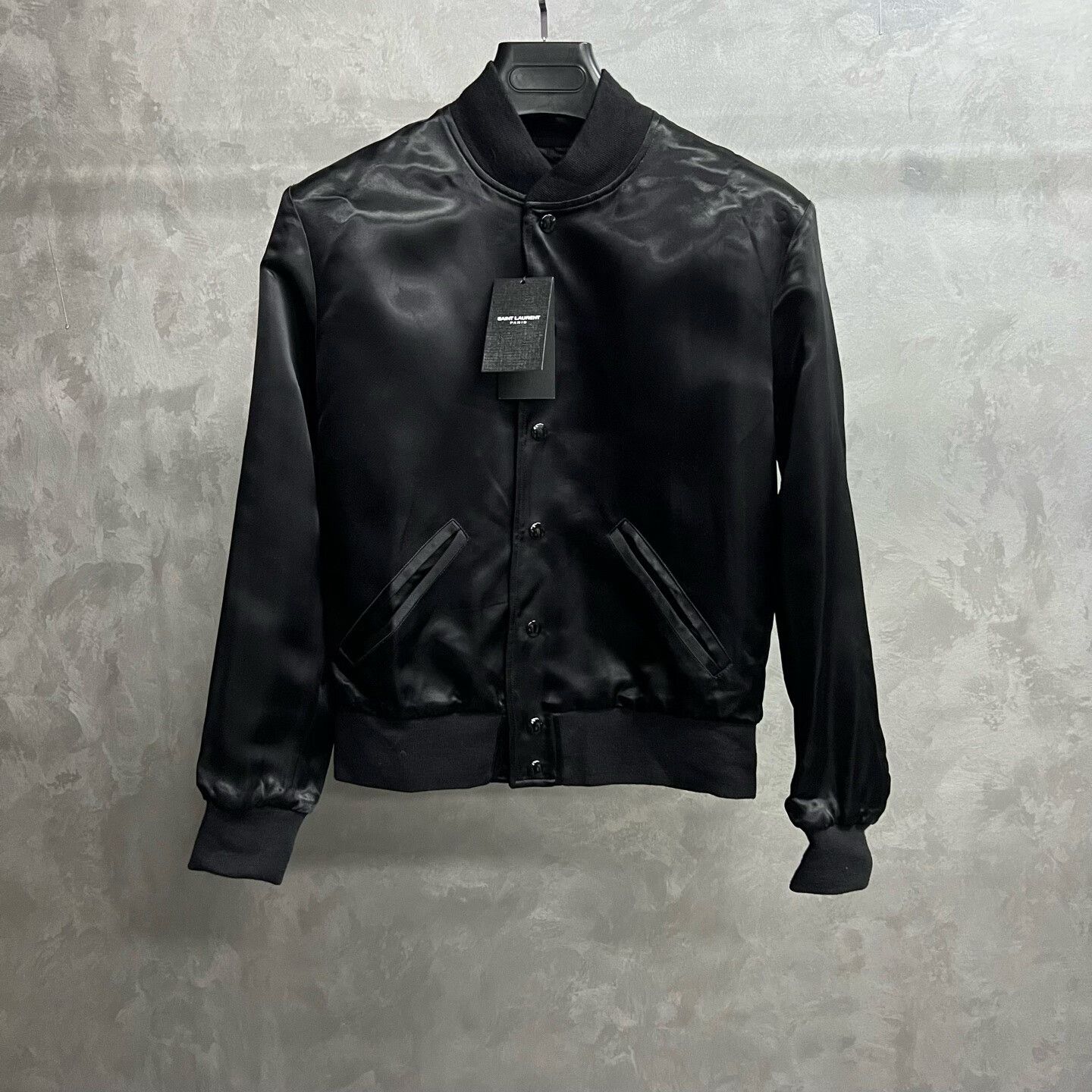 Saint Laurent Paris Saint Laurent Shark Patch Satin Bomber Jacket 38 Size US XS / EU 42 / 0 - 2 Thumbnail