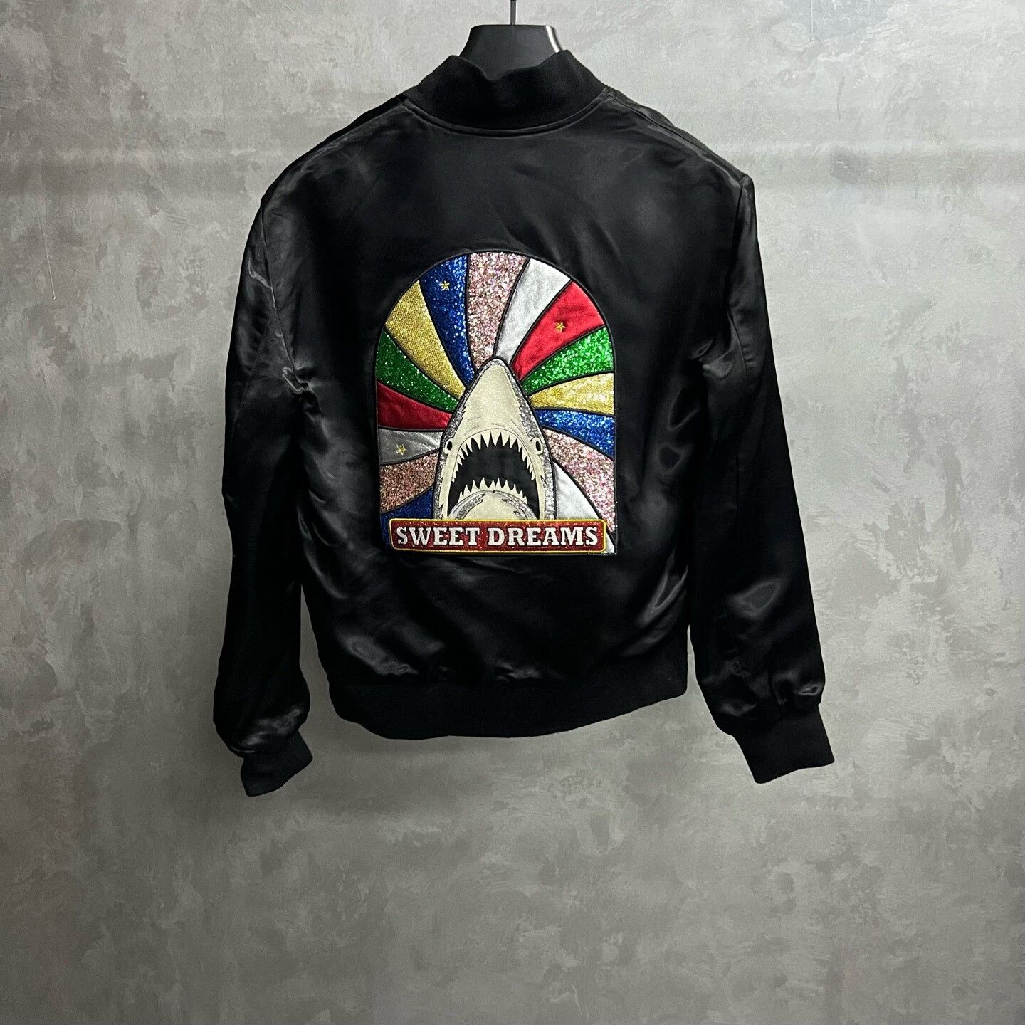 Saint Laurent Paris Saint Laurent Shark Patch Satin Bomber Jacket 38 Size US XS / EU 42 / 0 - 6 Thumbnail
