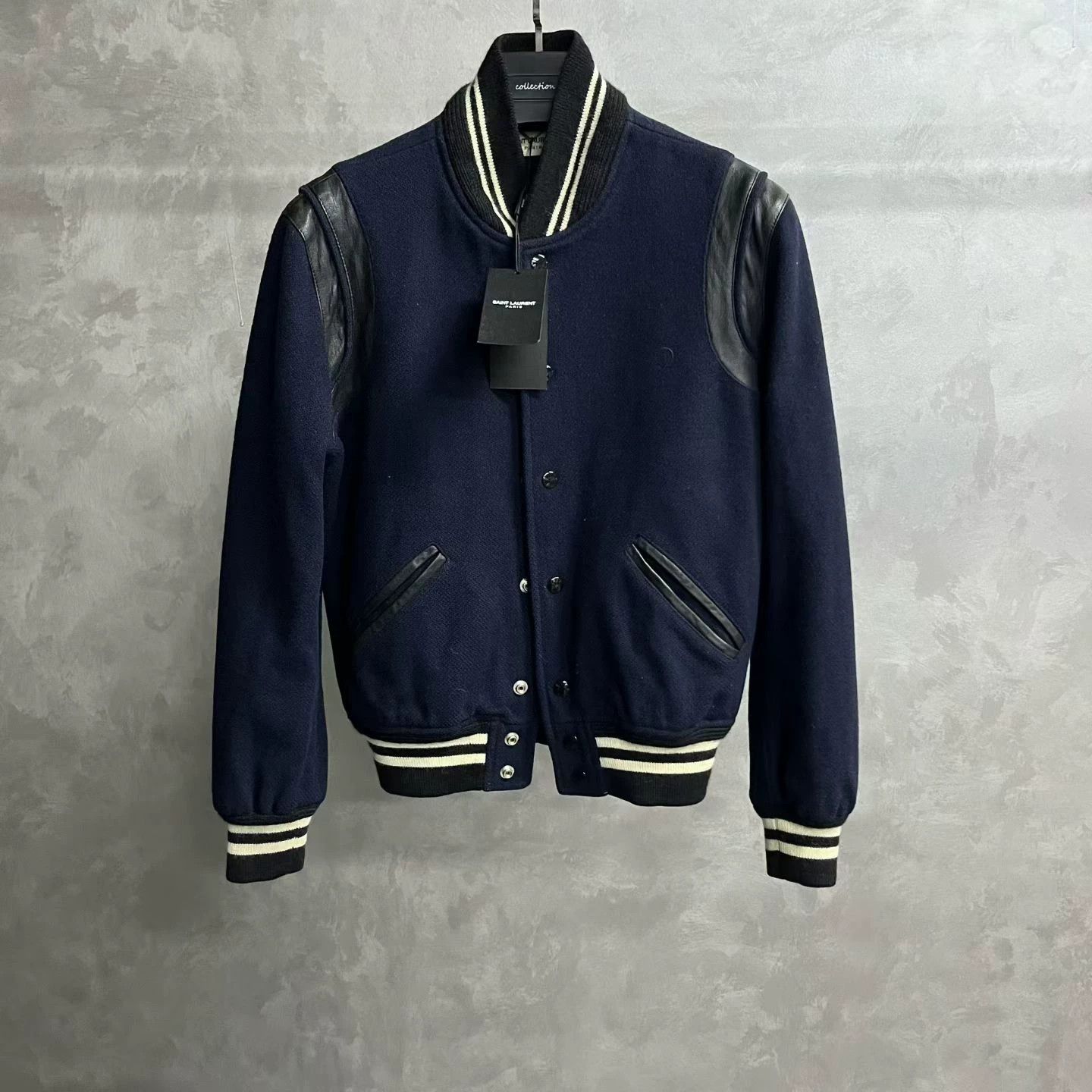 Saint Laurent Paris Saint Laurent Leather Trim Teddy Jacket 44 Size US S / EU 44-46 / 1 - 2 Thumbnail