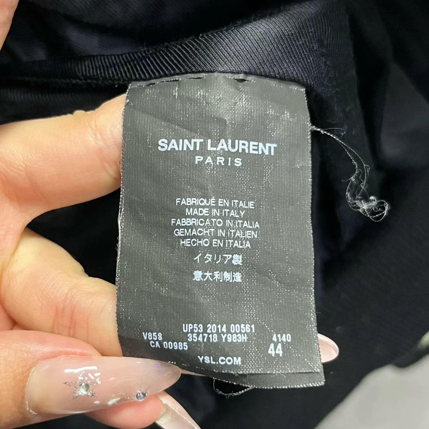 Saint Laurent Paris Saint Laurent Leather Trim Teddy Jacket 44 Size US S / EU 44-46 / 1 - 4 Thumbnail