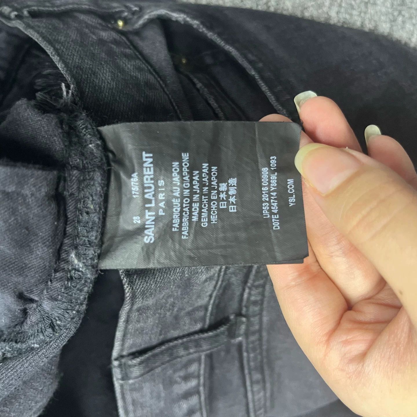 Saint Laurent Paris Saint Laurent Black Distressed D02 Jeans 28 Size US 28 / EU 44 - 6 Thumbnail