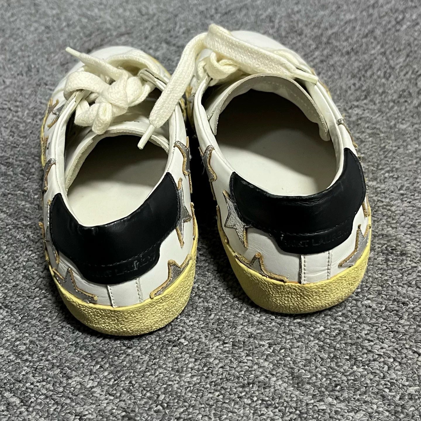 Saint Laurent Paris Saint Laurent Star Patch Low-Top Sneakers 35 Size US 5 / IT 35 - 4 Thumbnail