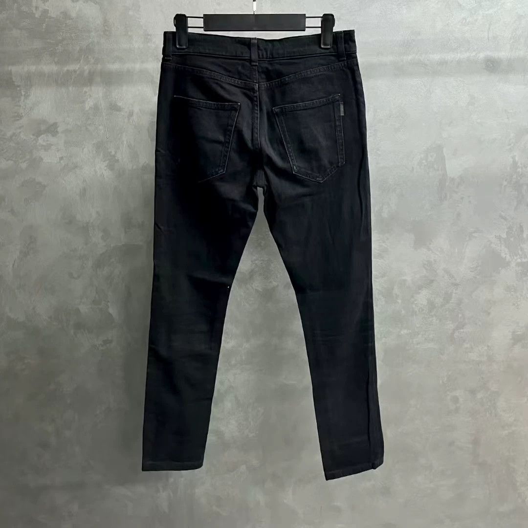 Saint Laurent Paris Saint Laurent Solid Black Denim Jeans Size 28 Size US 28 / EU 44 - 3 Thumbnail