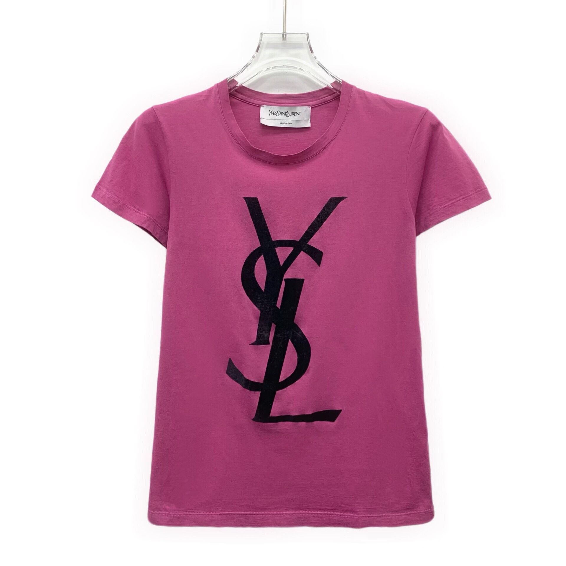 Yves Saint Laurent Yves Saint Laurent Logo Print T-Shirt fr 34 Size XS / US 0-2 / IT 36-38 - 2 Thumbnail