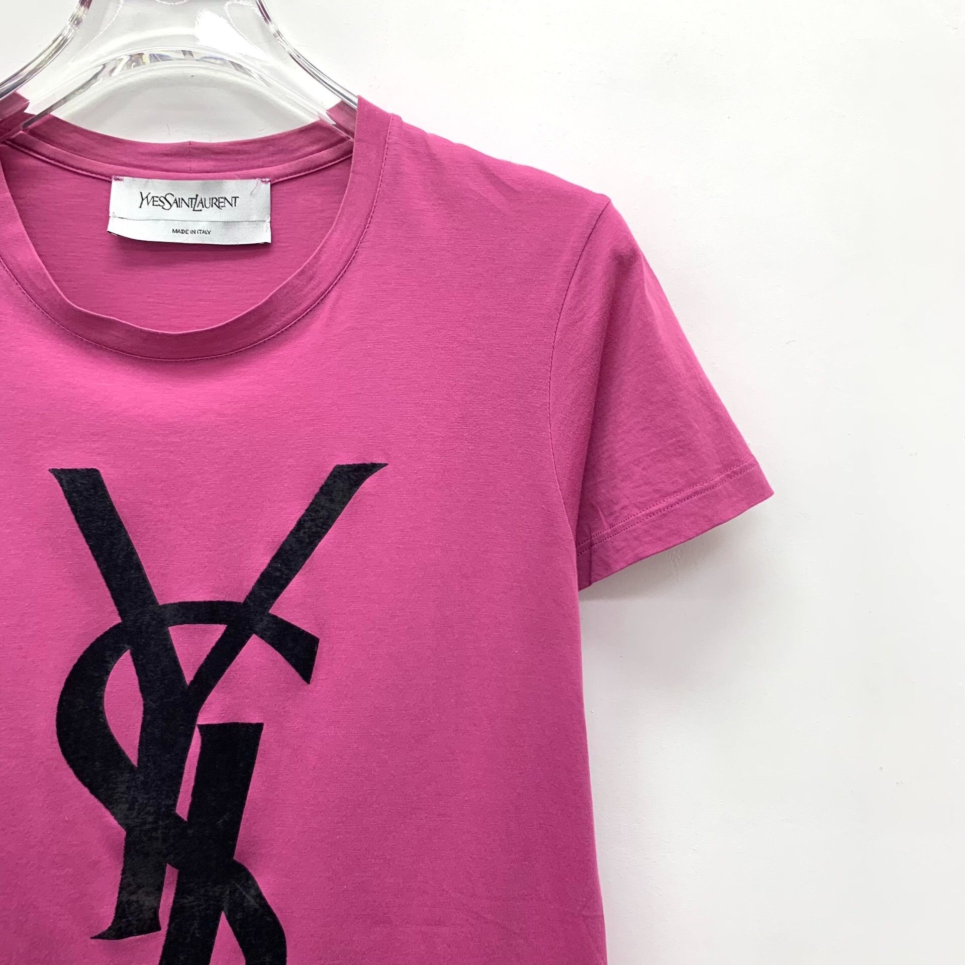 Yves Saint Laurent Yves Saint Laurent Logo Print T-Shirt fr 34 Size XS / US 0-2 / IT 36-38 - 4 Thumbnail
