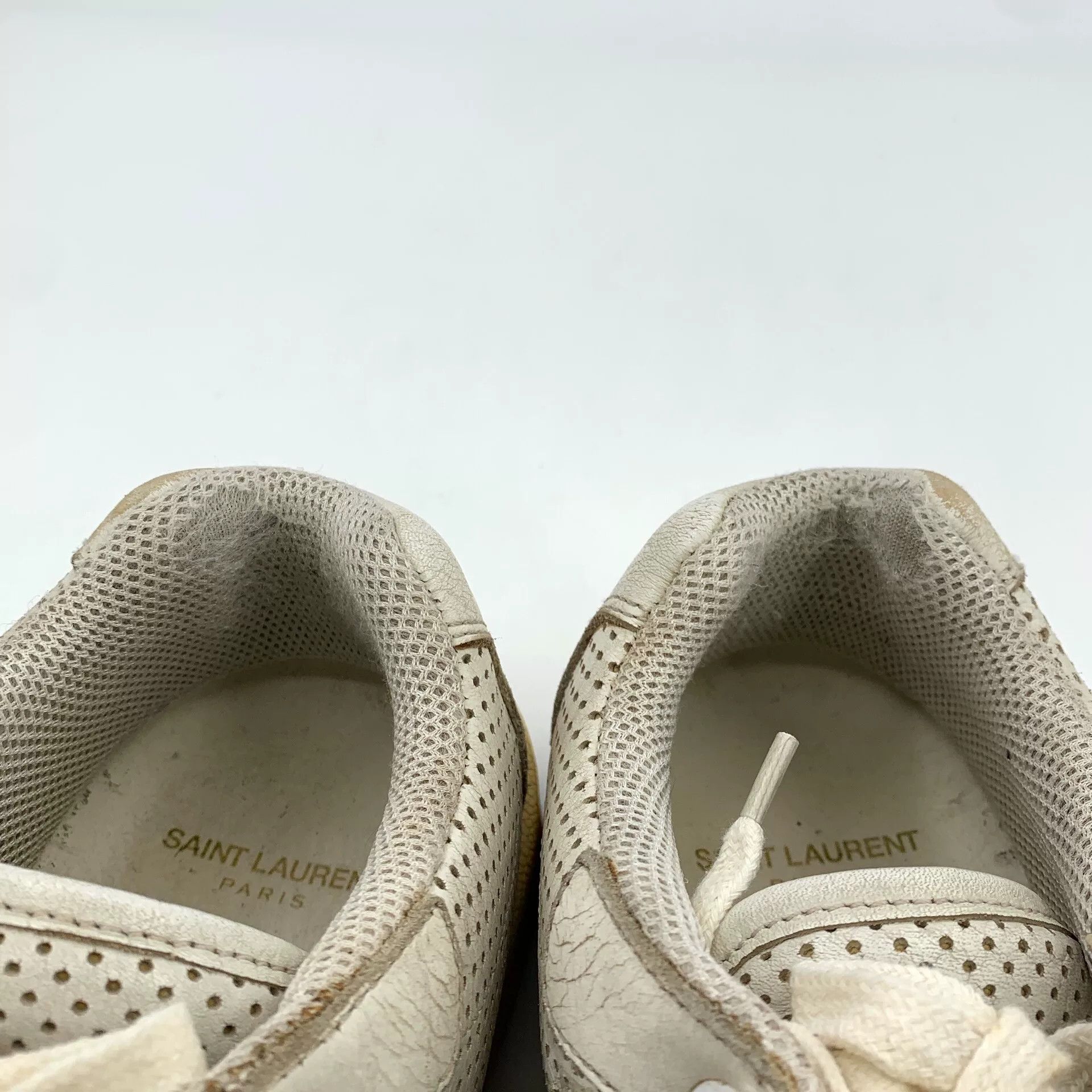 Saint Laurent Paris Saint Laurent Perforated Court Classic Sneakers EU 41 Size US 8 / EU 41 - 8 Thumbnail