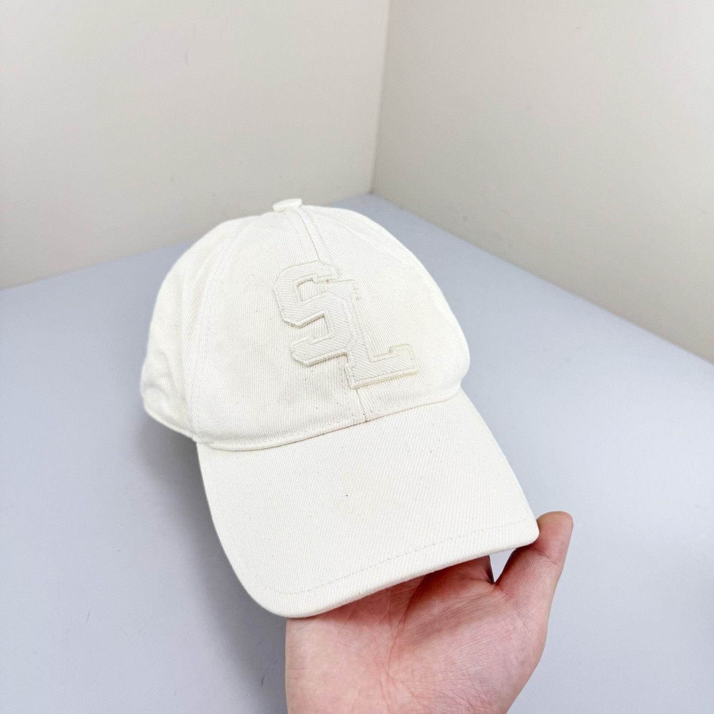 Saint Laurent Paris Saint Laurent SL Embroidered Logo Cap 59 Size ONE SIZE - 6 Thumbnail