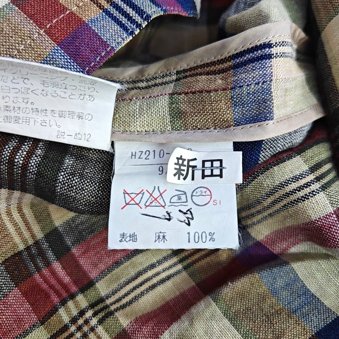 Saint Laurent Paris Saint Laurent Plaid Linen Short Sleeve Jacket M Size M / US 6-8 / IT 42-44 - 5 Thumbnail