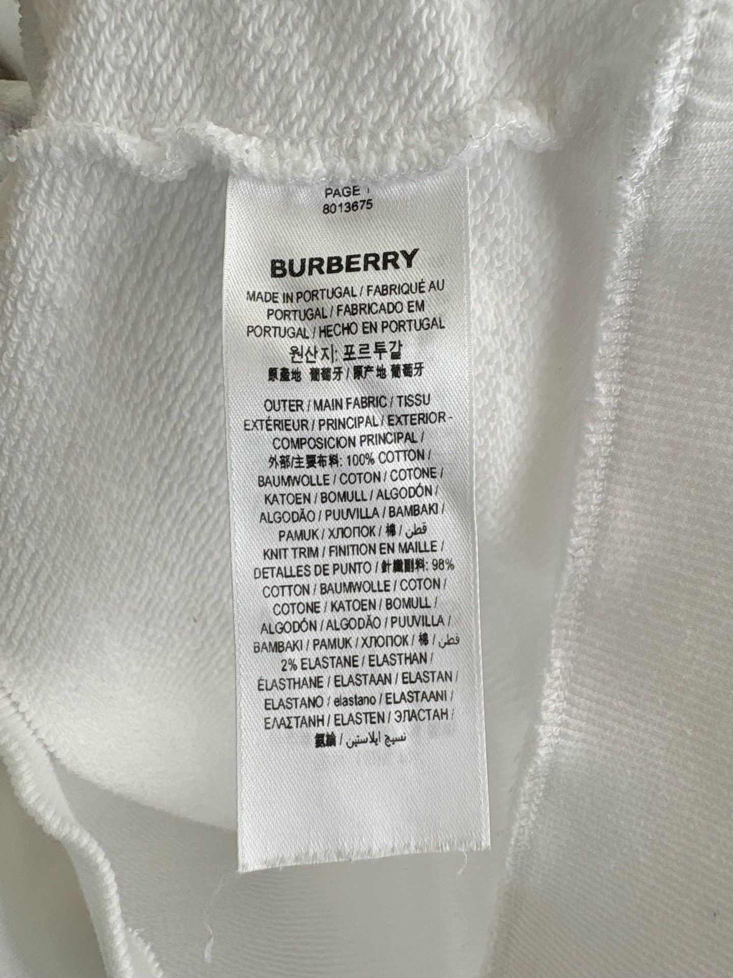 Burberry Burberry Unicorn Graphic Hoodie White Size L Size US L / EU 52-54 / 3 - 6 Thumbnail