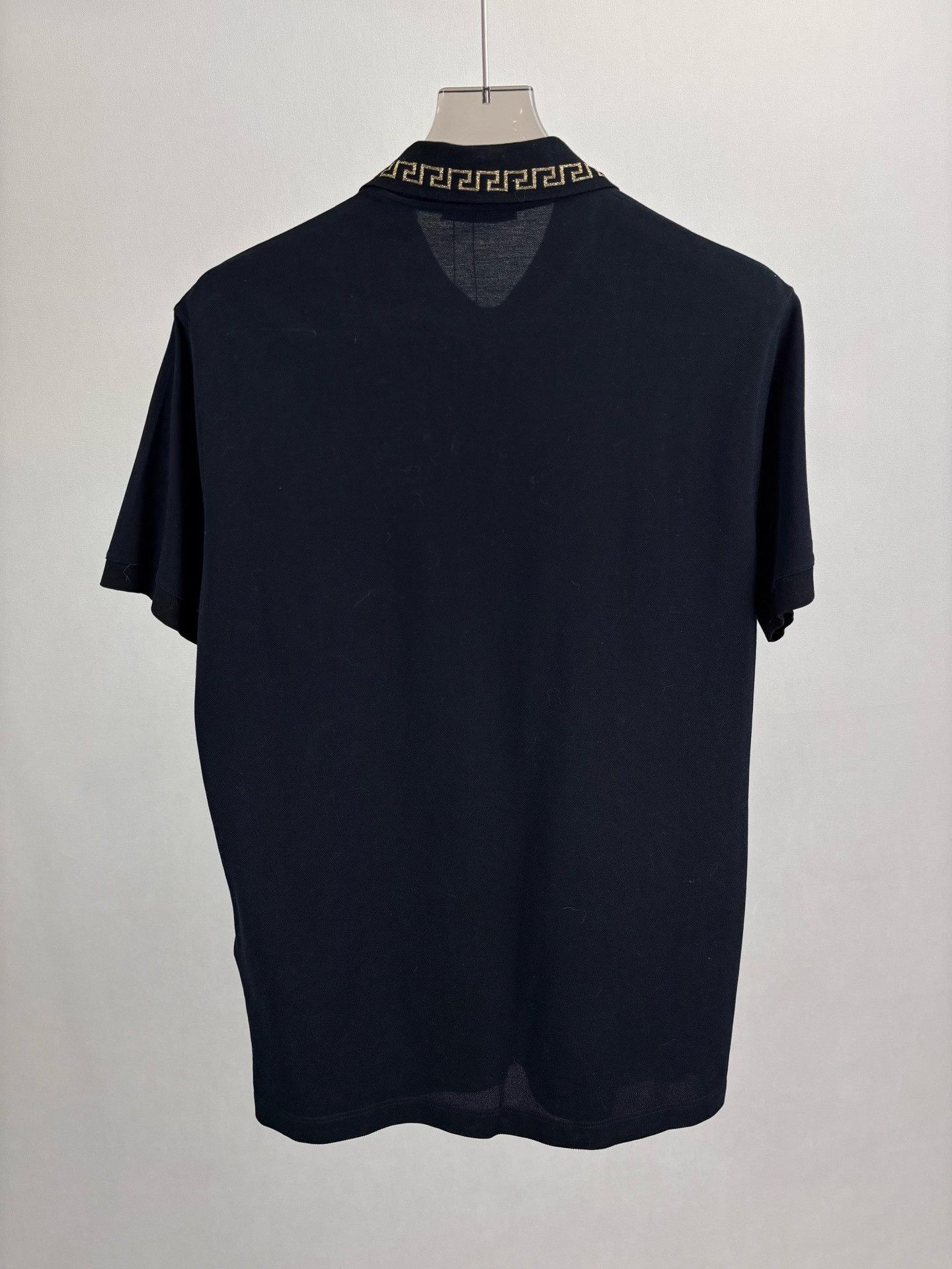 Versace Versace Medusa Gold Embroidery Polo Shirt Size M Size US M / EU 48-50 / 2 - 3 Thumbnail