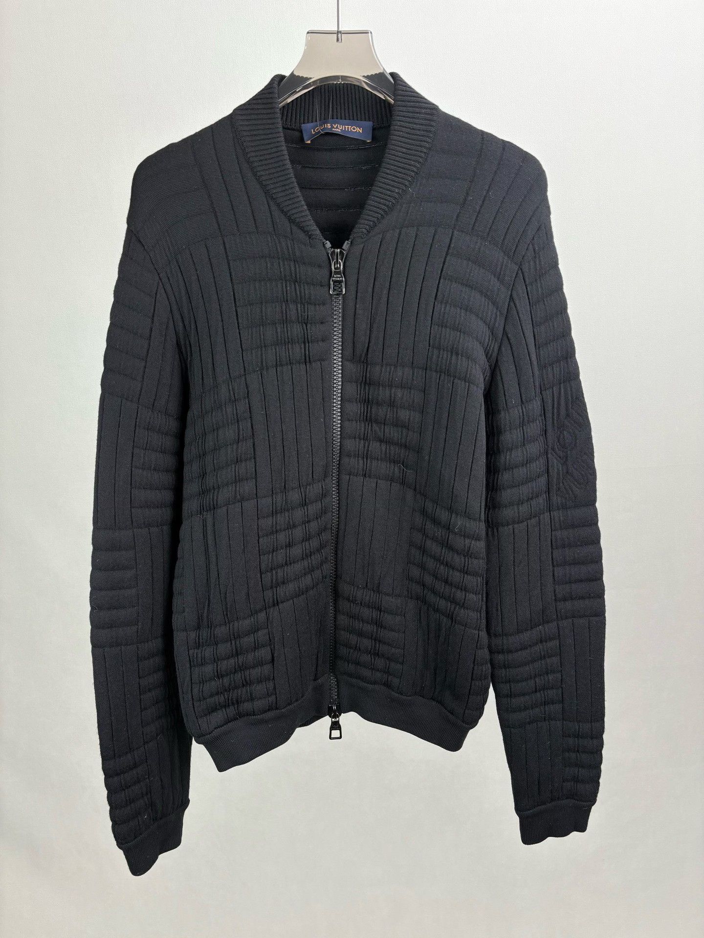 Louis Vuitton Louis Vuitton Textured Knit Zip Jacket Size S Size US S / EU 44-46 / 1 - 2 Thumbnail