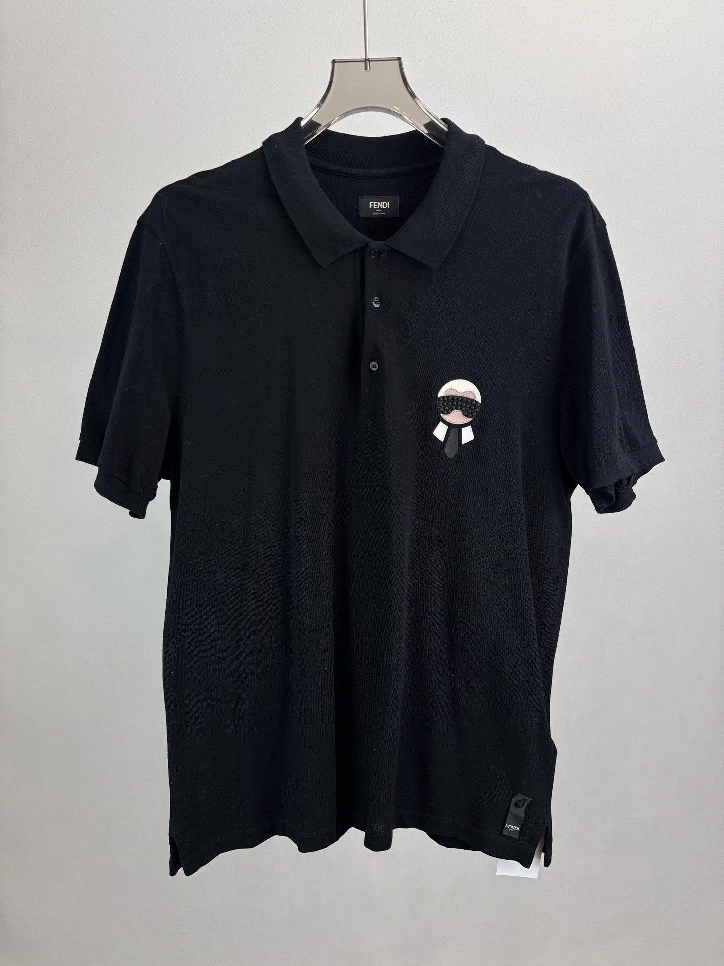 Fendi Fendi Karlito Patch Polo Shirt Size XL Size US XL / EU 56 / 4 - 2 Thumbnail