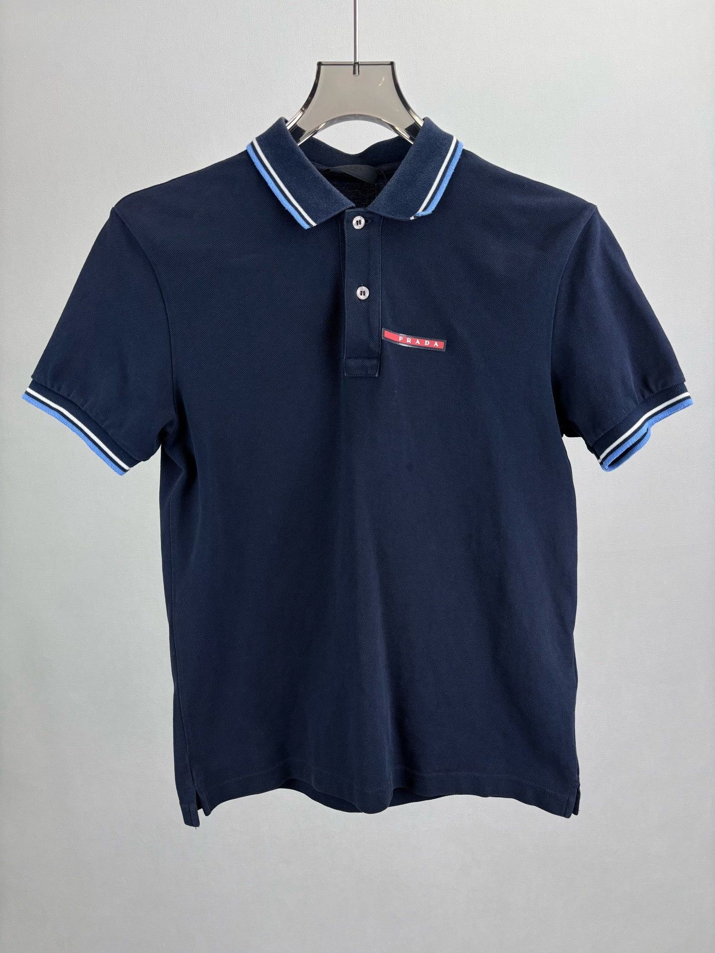 Prada Prada Red Logo Patch Tipped Polo Size S Size US S / EU 44-46 / 1 - 2 Thumbnail