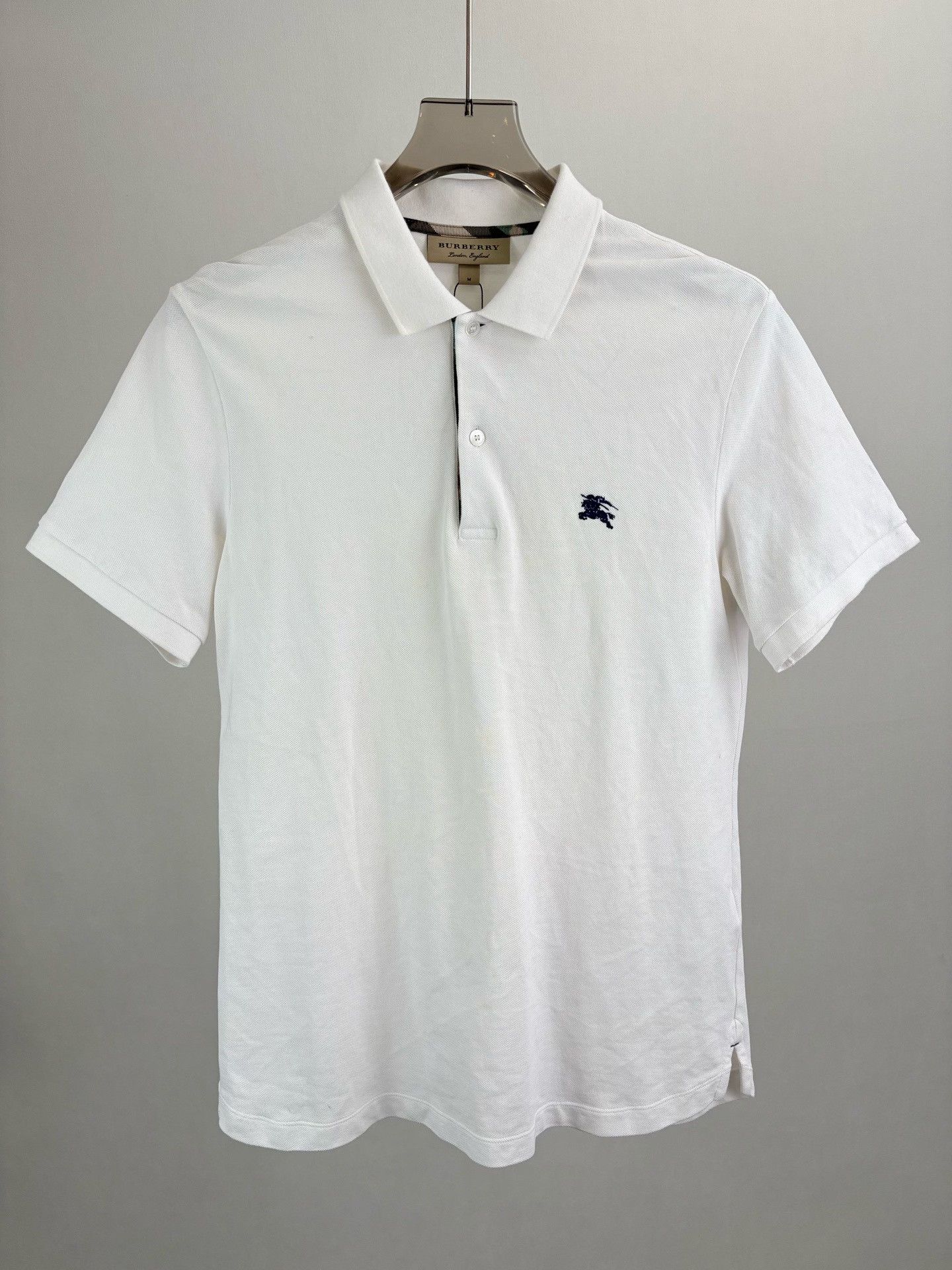 Burberry Burberry Embroidered Knight Polo Shirt M Size US M / EU 48-50 / 2 - 2 Thumbnail