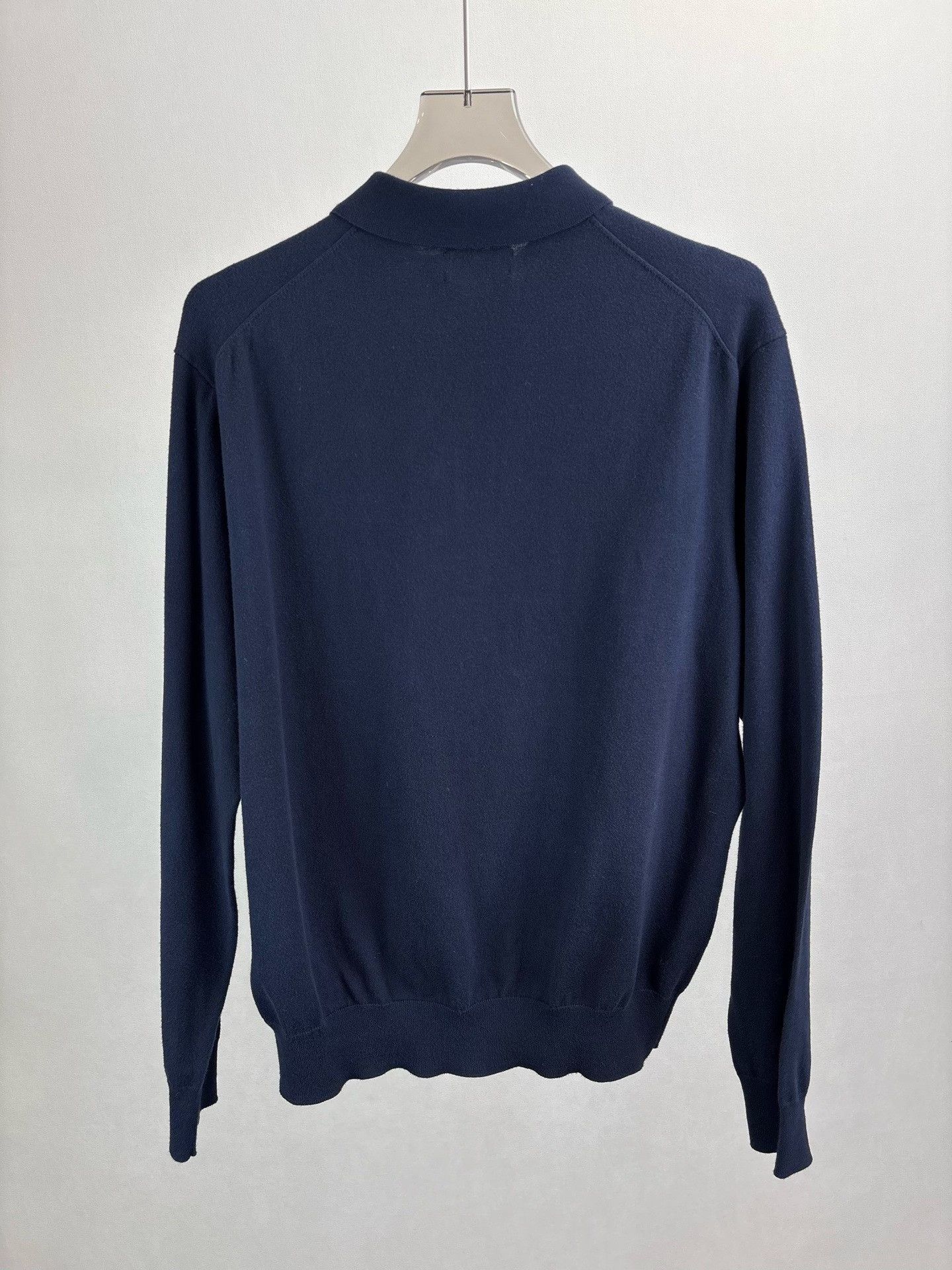 Ralph Lauren Ralph Lauren Navy Knit Long Sleeve Polo L Size US L / EU 52-54 / 3 - 3 Thumbnail