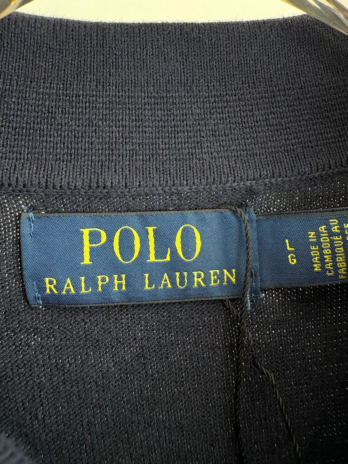 Polo Ralph Lauren Polo Ralph Lauren Navy Cotton Long Sleeve Polo L Size US L / EU 52-54 / 3 - 5 Thumbnail