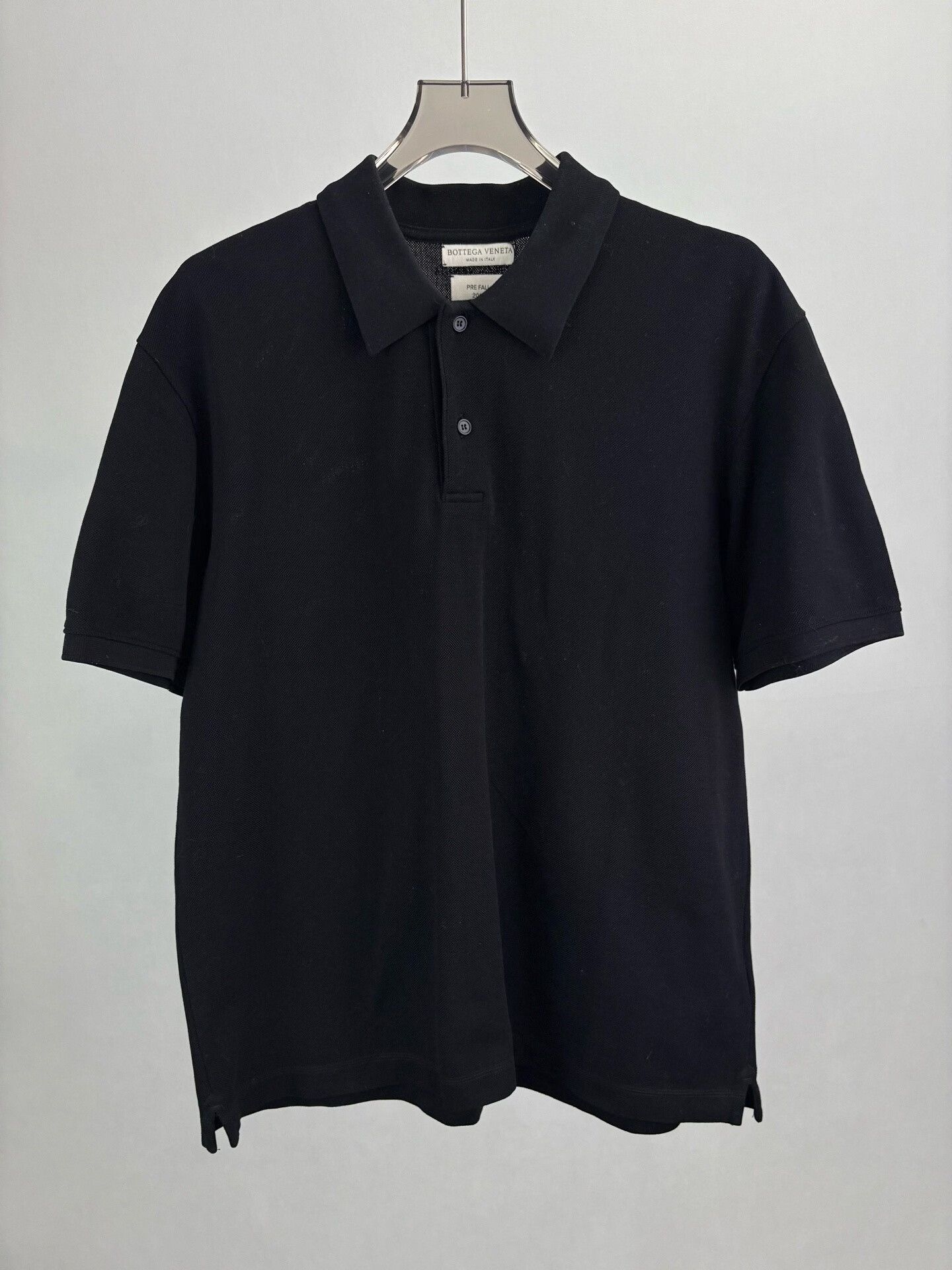 Bottega Veneta Bottega Veneta Black Cotton Polo Shirt Size 54 Size US L / EU 52-54 / 3 - 2 Thumbnail