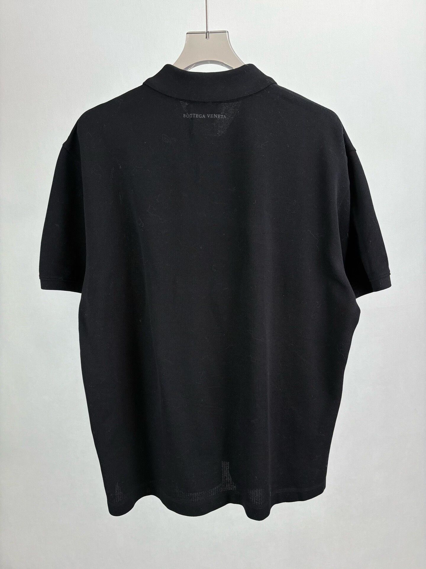 Bottega Veneta Bottega Veneta Black Cotton Polo Shirt Size 54 Size US L / EU 52-54 / 3 - 3 Thumbnail