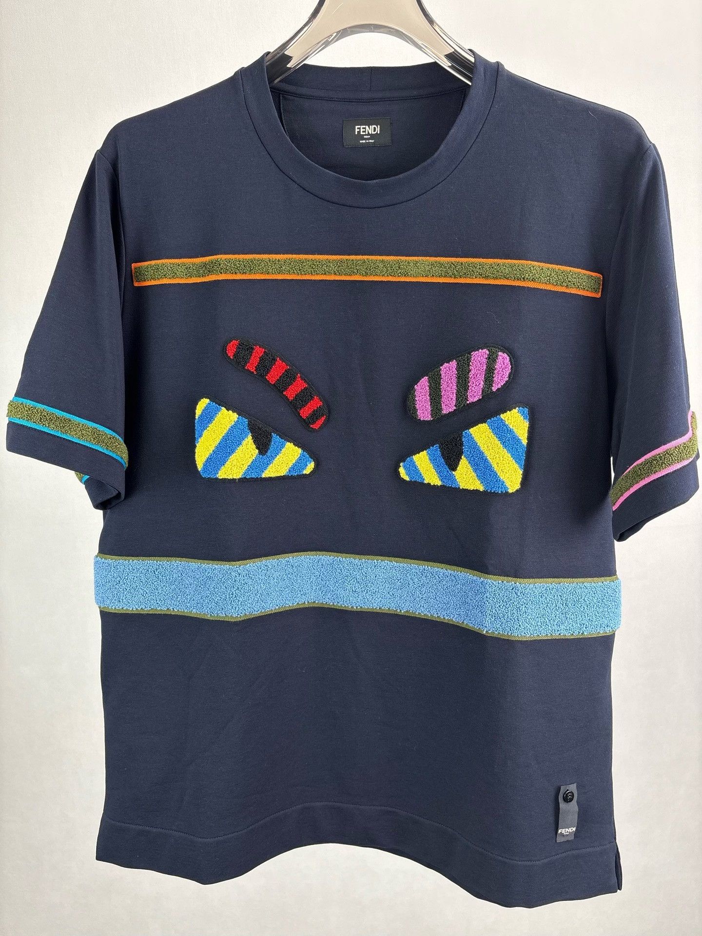 Fendi Fendi Bag Bug Monster Eyes T-Shirt Size 50 Size US M / EU 48-50 / 2 - 2 Thumbnail