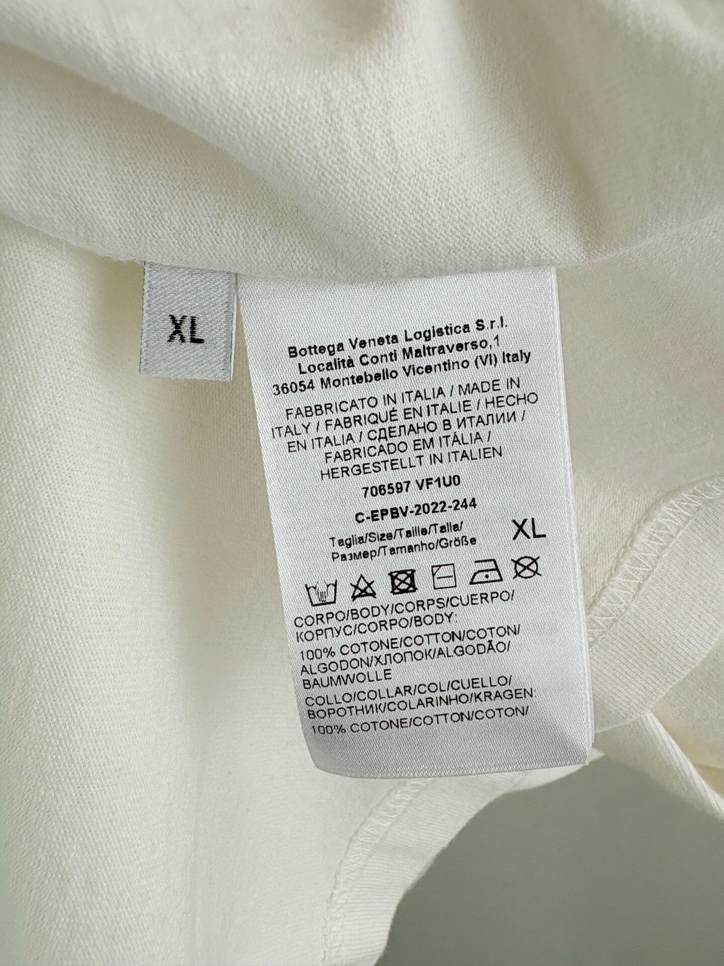 Bottega Veneta Bottega Veneta White Cotton Long Sleeve T-Shirt XL Size US XL / EU 56 / 4 - 5 Thumbnail