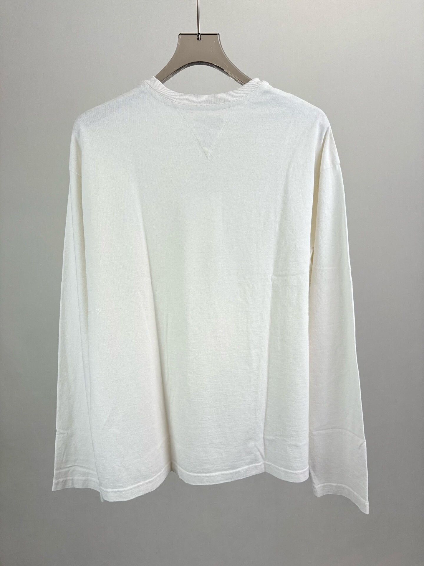 Bottega Veneta Bottega Veneta White Cotton Long Sleeve T-Shirt XL Size US XL / EU 56 / 4 - 3 Thumbnail