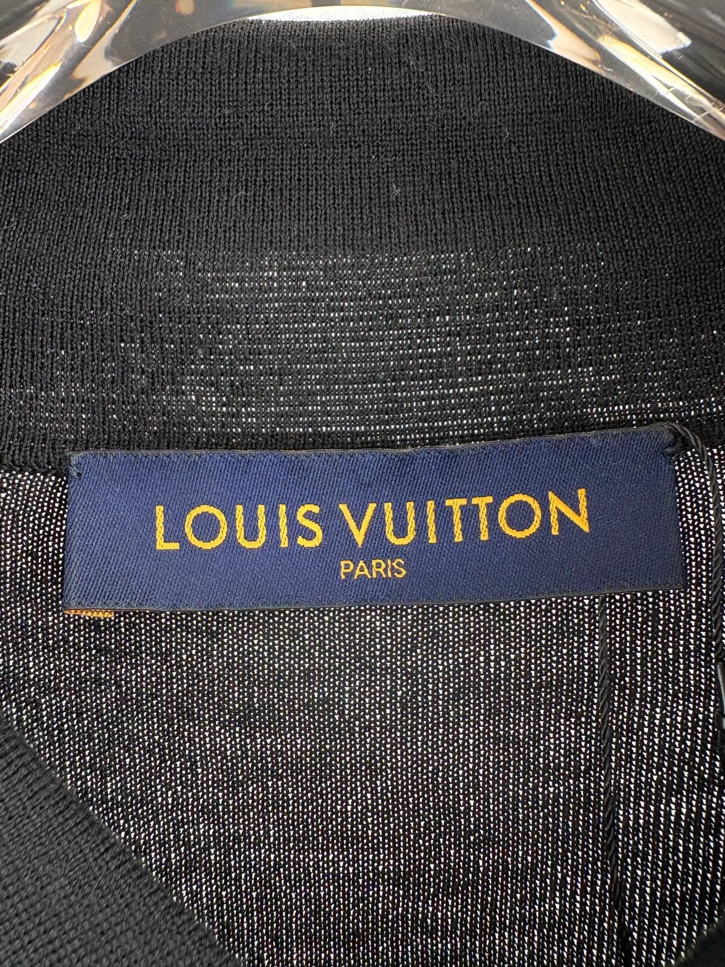 Louis Vuitton Louis Vuitton Black Wool Knit Polo Shirt XL Size US XL / EU 56 / 4 - 5 Thumbnail