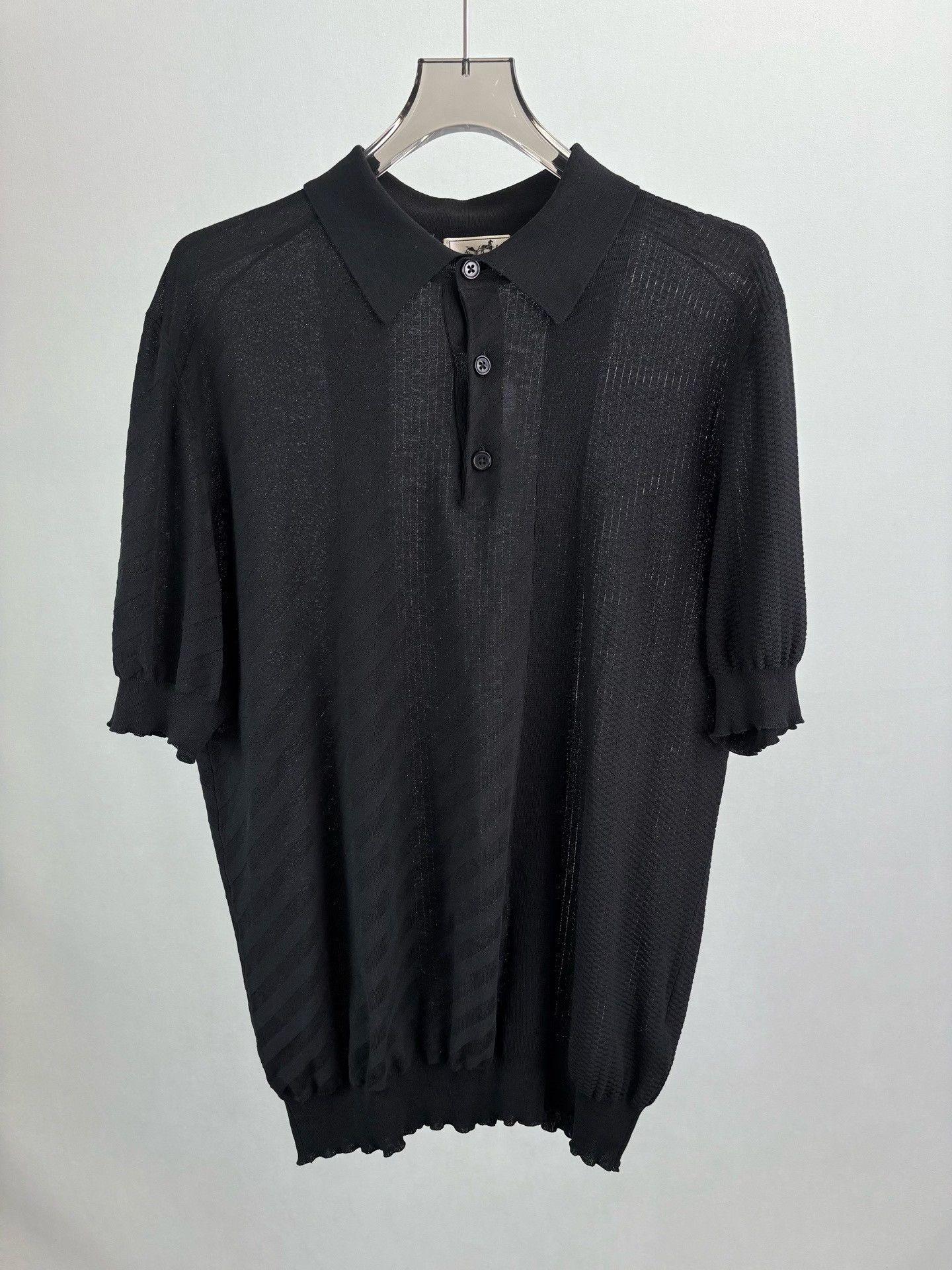 Hermes Hermes Knit Mesh Short Sleeve Polo Shirt XXL Size US XXL / EU 58 / 5 - 2 Thumbnail
